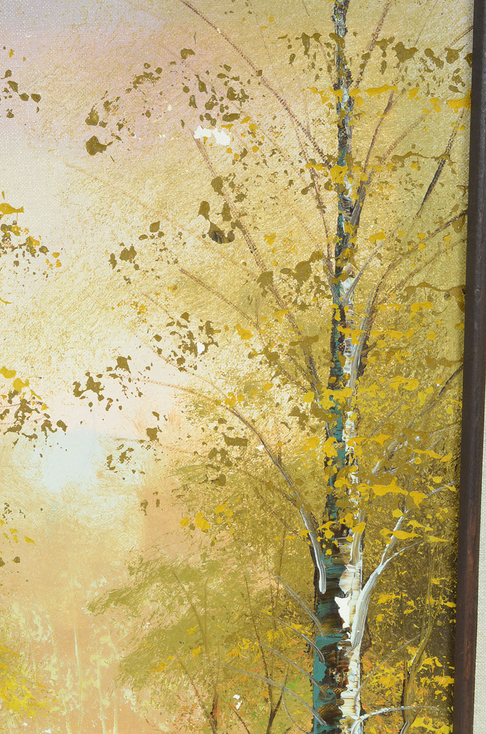 Vintage Original Decorative Oil Landscape on Canvas