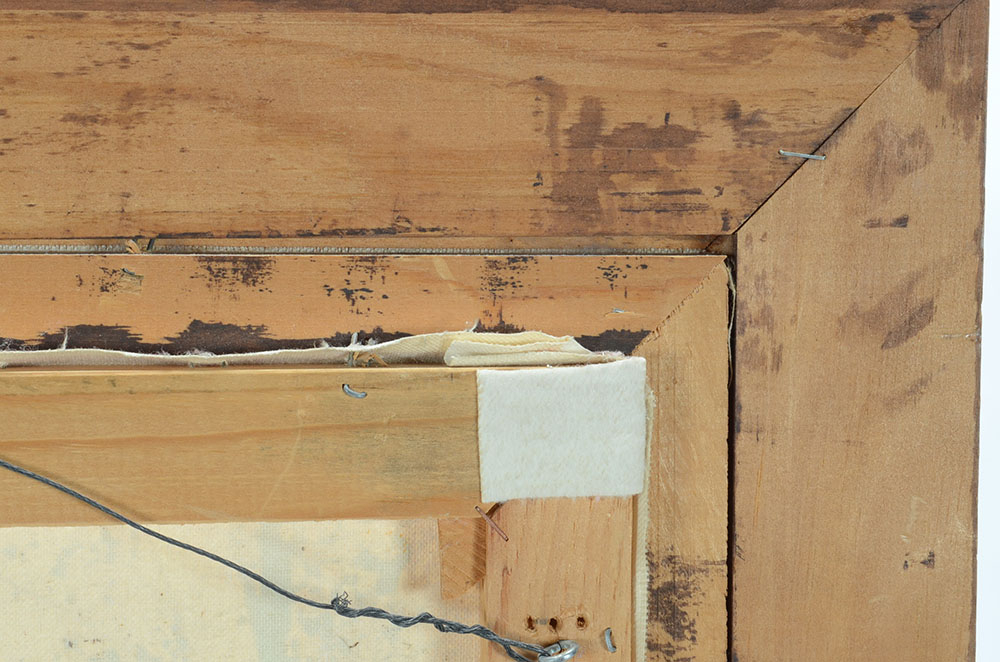 Vintage Original Decorative Oil Landscape on Canvas