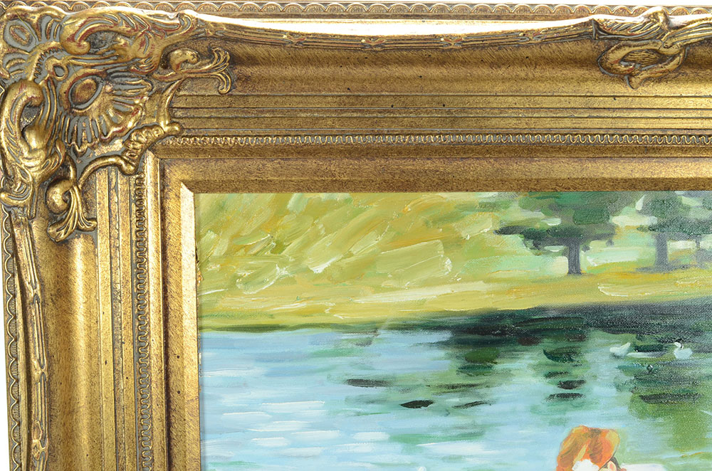 Oil Copy Painting on Canvas after Mary Cassatt "Summertime"