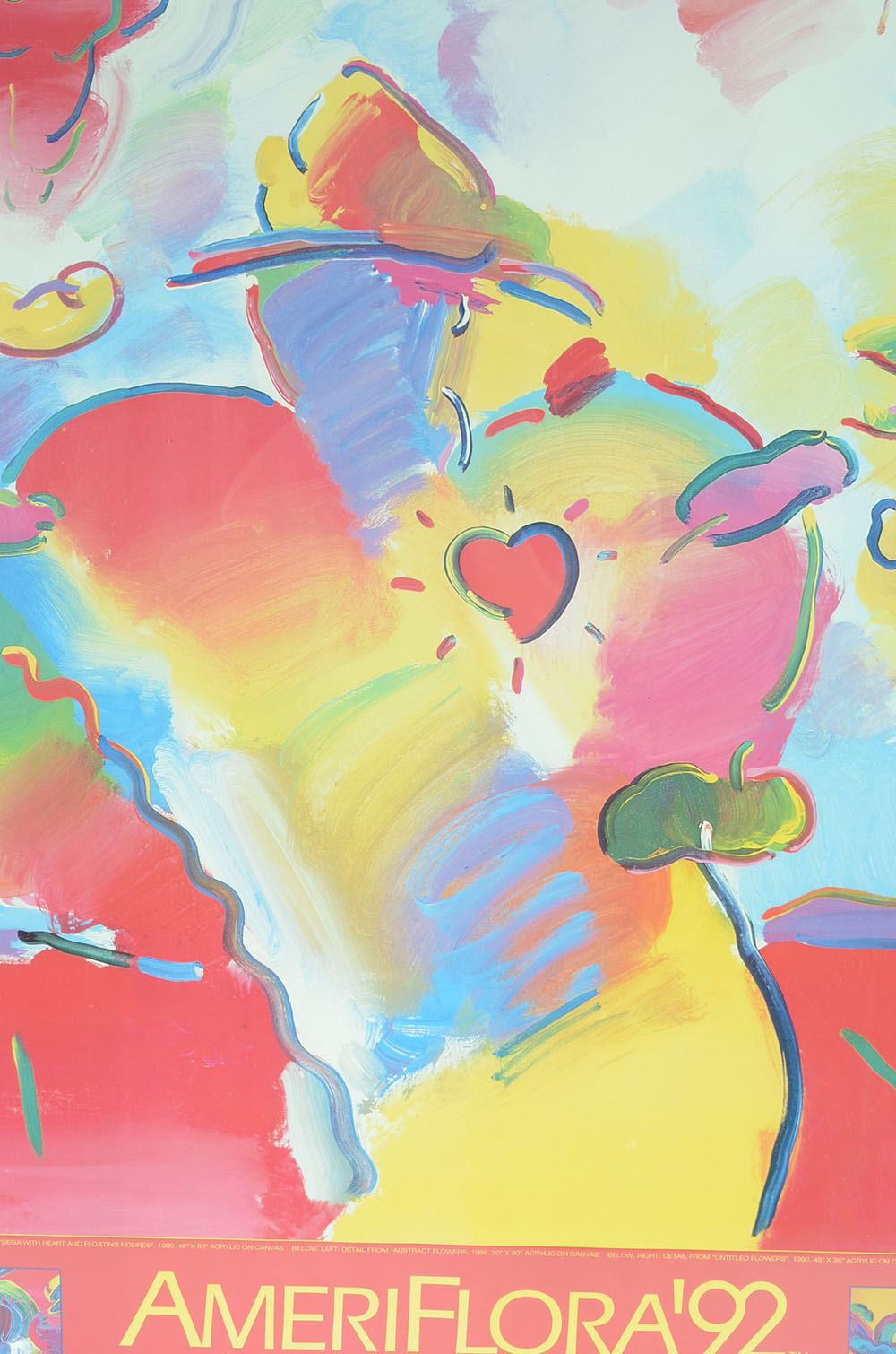 "AmeriFlora '92" Promotional Poster Featuring Peter Max
