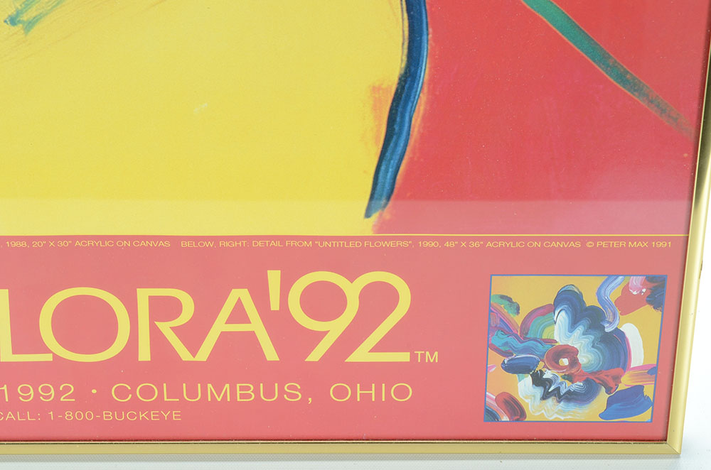 "AmeriFlora '92" Promotional Poster Featuring Peter Max