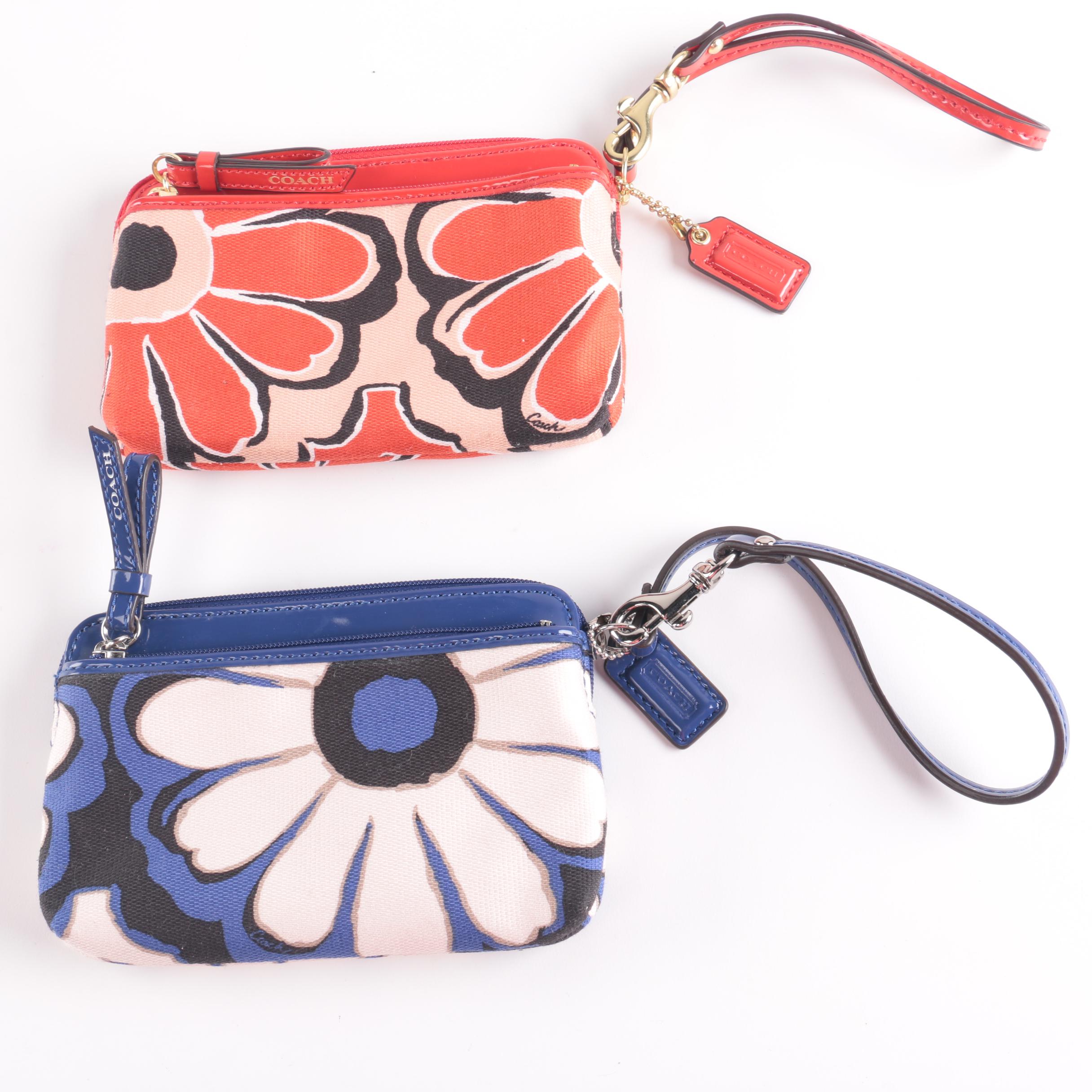 Coach Floral Wristlets