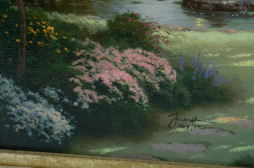 Thomas Kinkade Signed Limited Edition Embellished Offset Lithogra