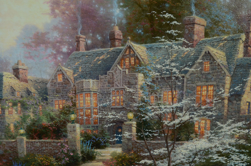 Thomas Kinkade Signed Limited Edition Embellished Offset Lithogra