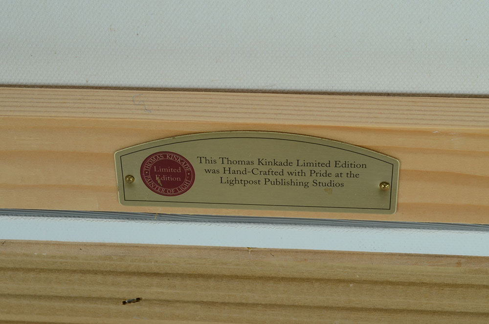 Thomas Kinkade Signed Limited Edition Embellished Offset Lithogra