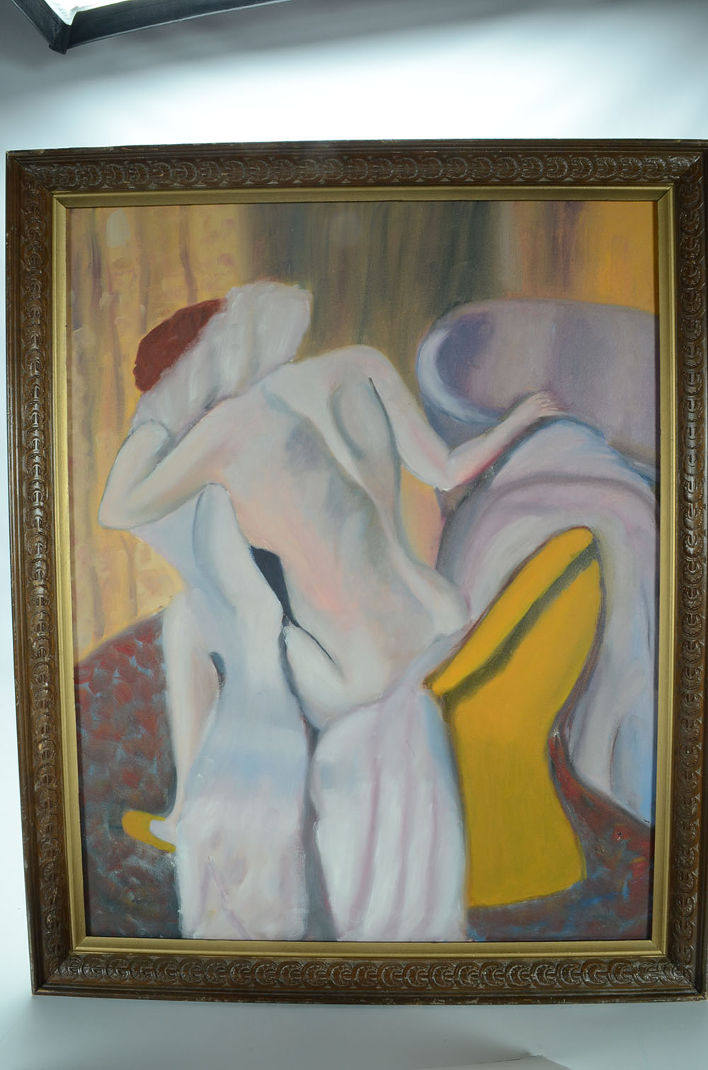 Original Oil on Canvas of Nude Bather