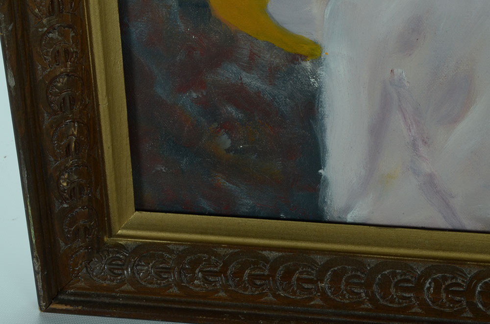 Original Oil on Canvas of Nude Bather