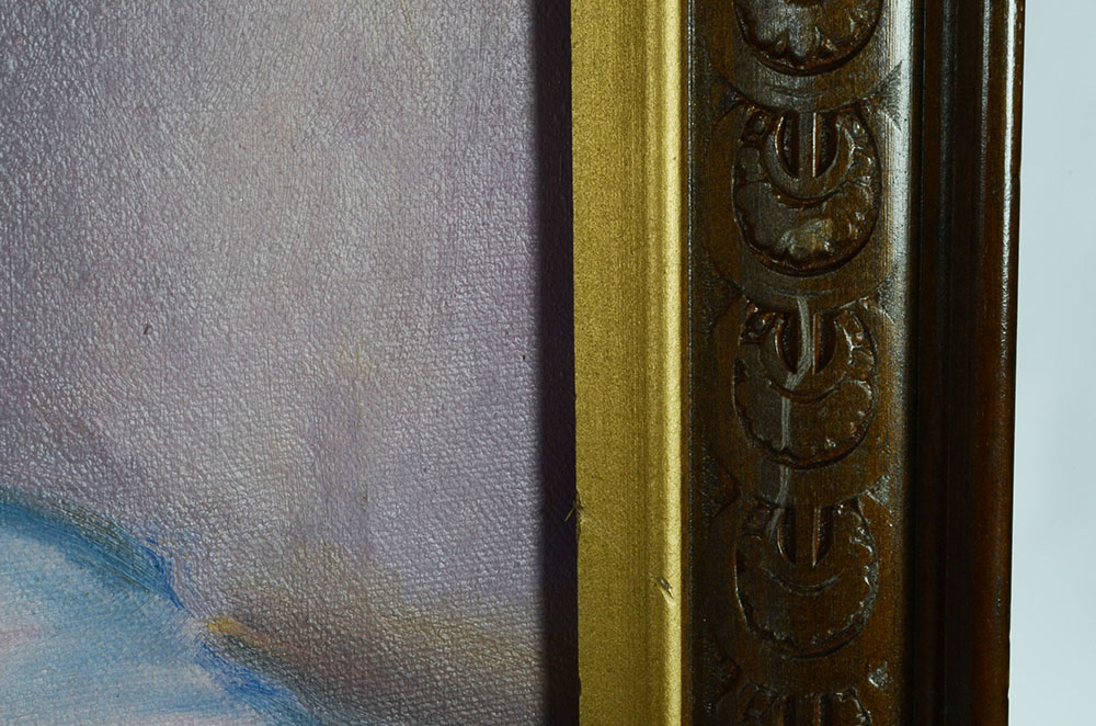 Original Oil on Canvas of Nude Bather