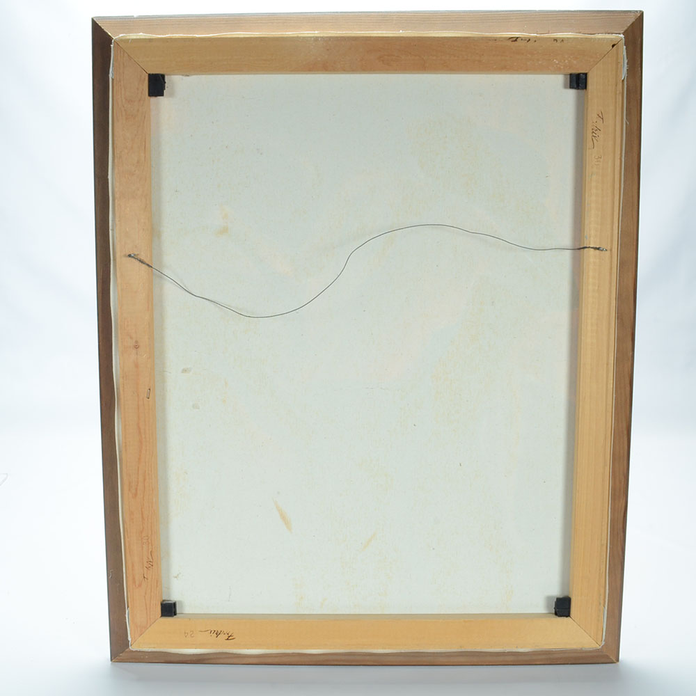 Original Oil on Canvas of Nude Bather