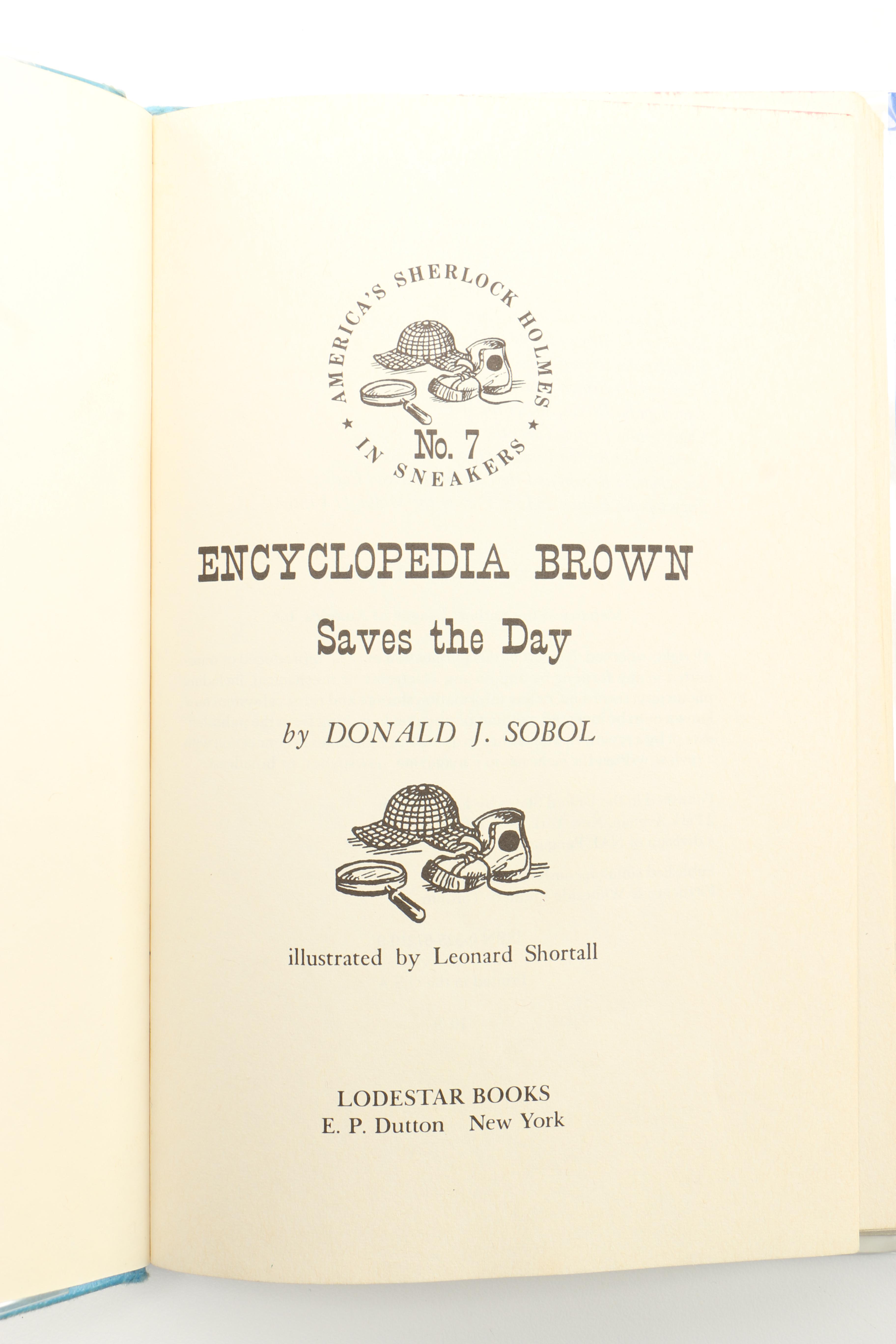1970 "Encyclopedia Brown Saves The Day" by Donald J. Sobol