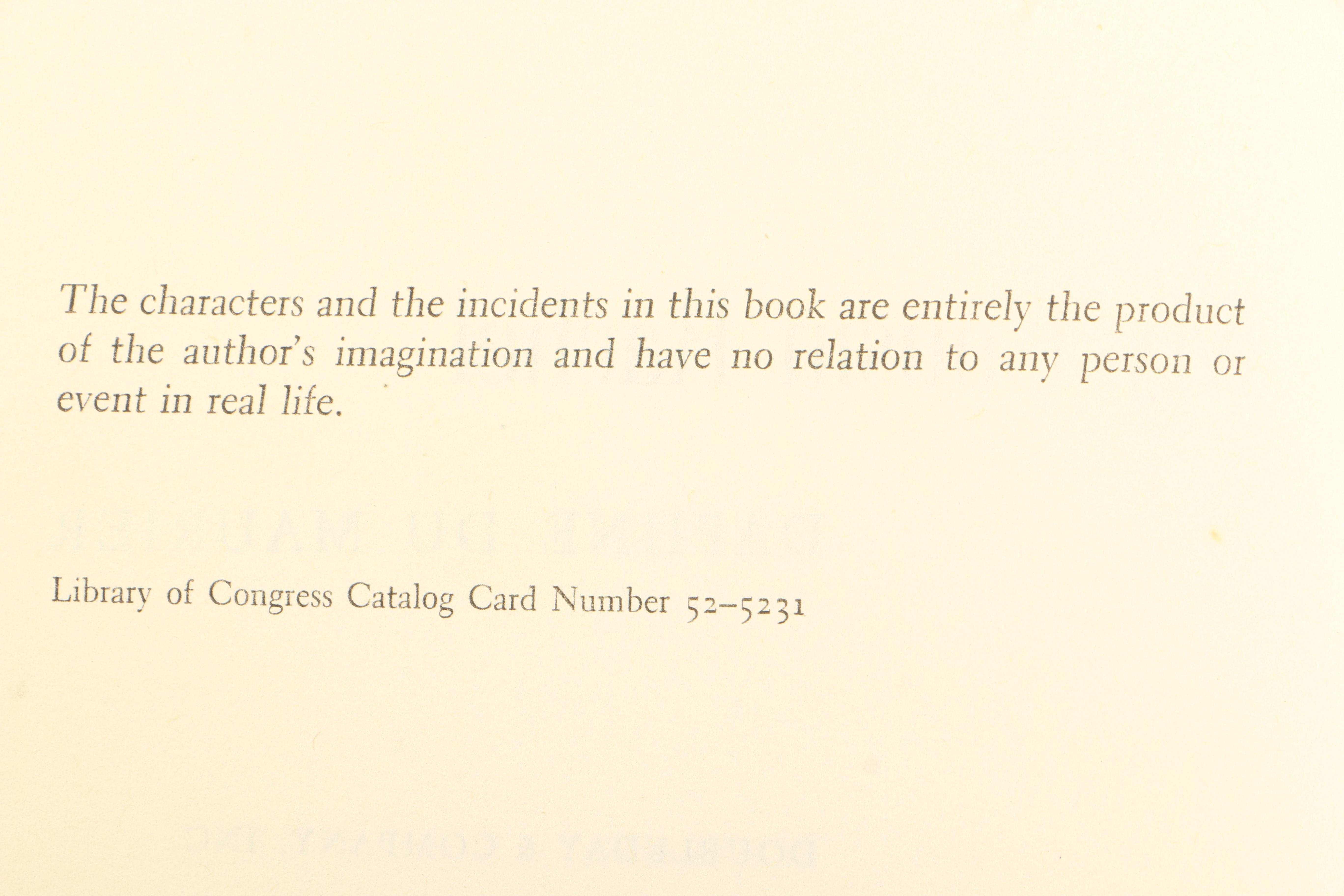 1952 "My Cousin Rachel" by Daphne du Maurier