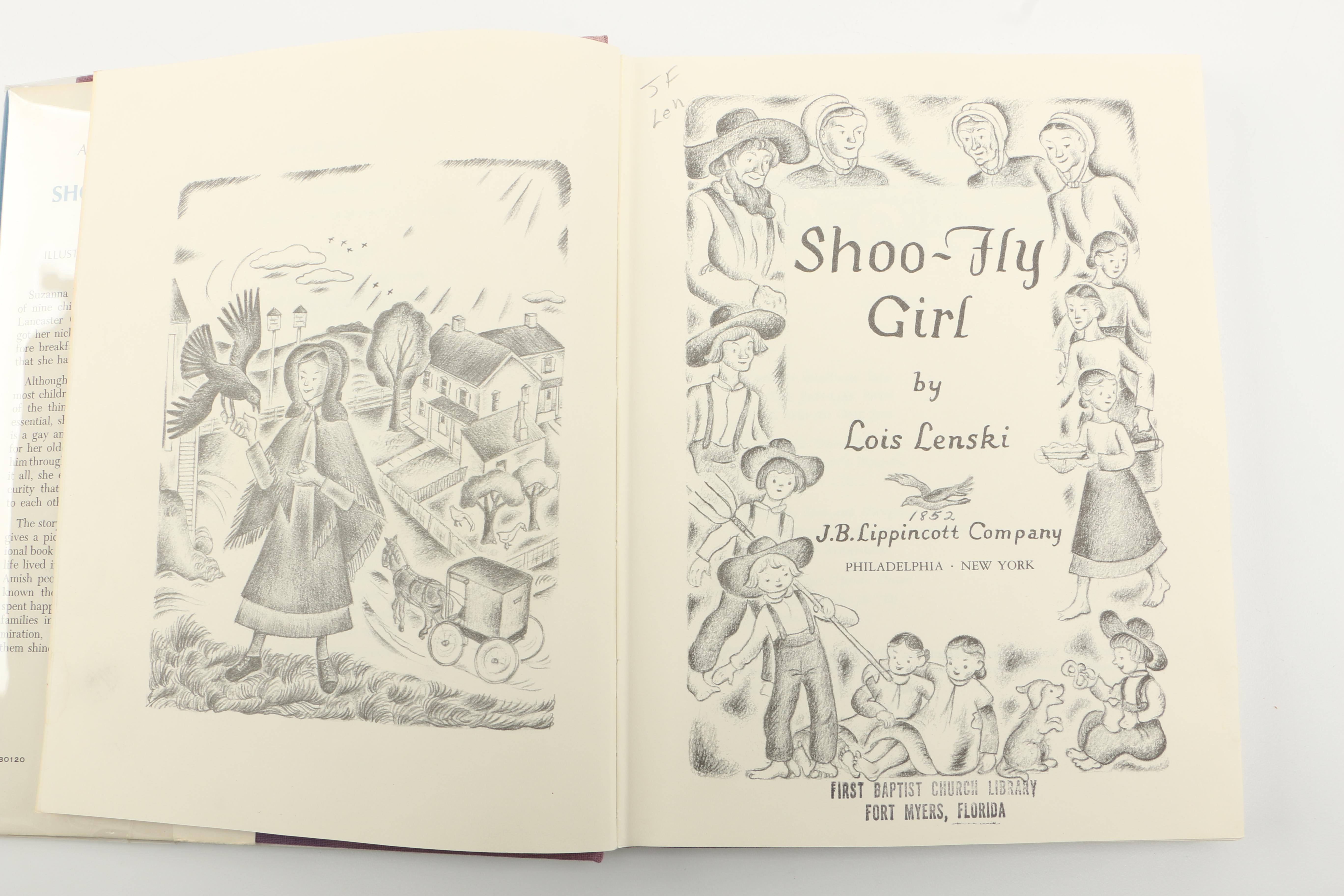 1963 First Edition "Shoo-Fly Girl" by Lois Lenski