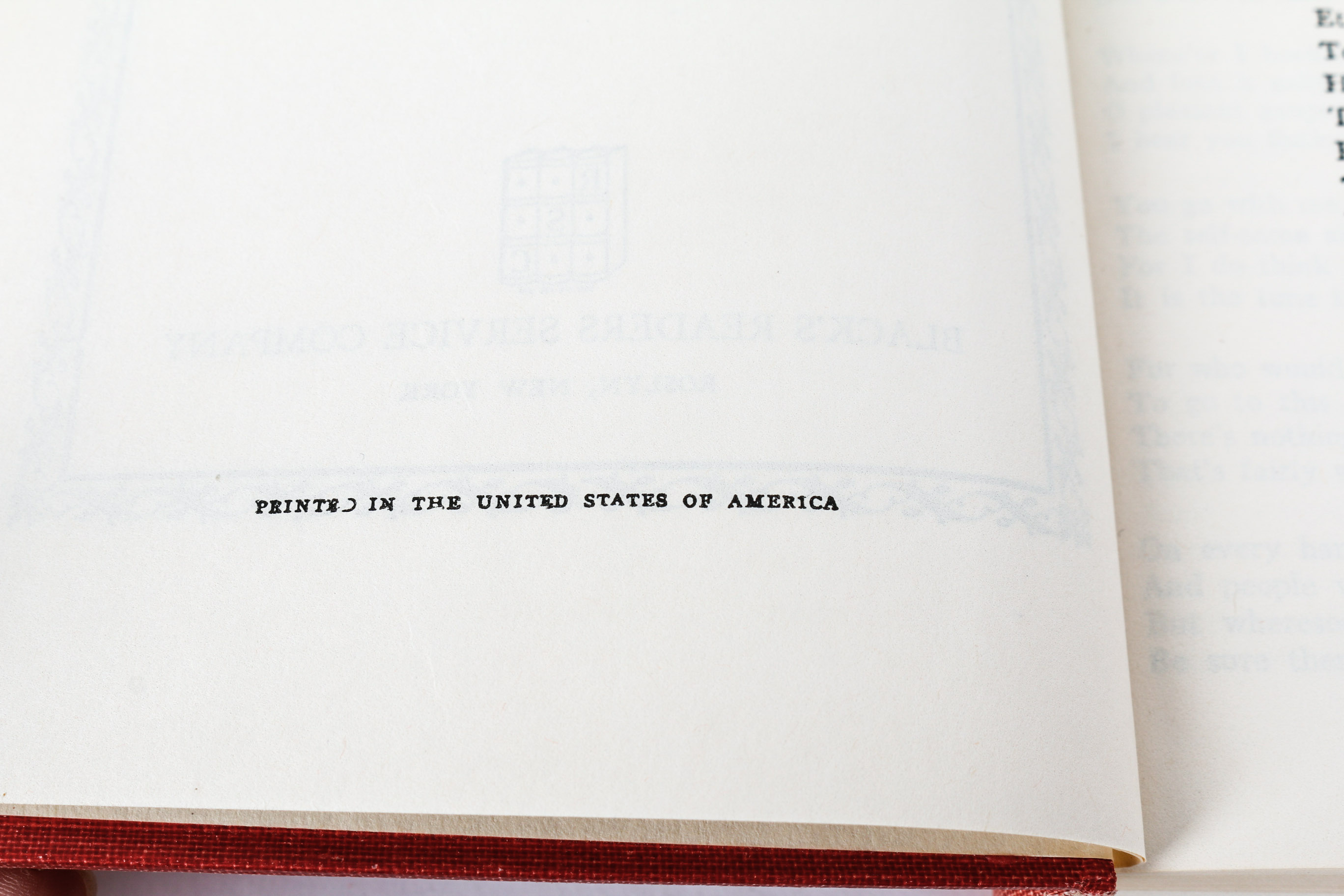 Collection of Blacks Readers Service Company Books