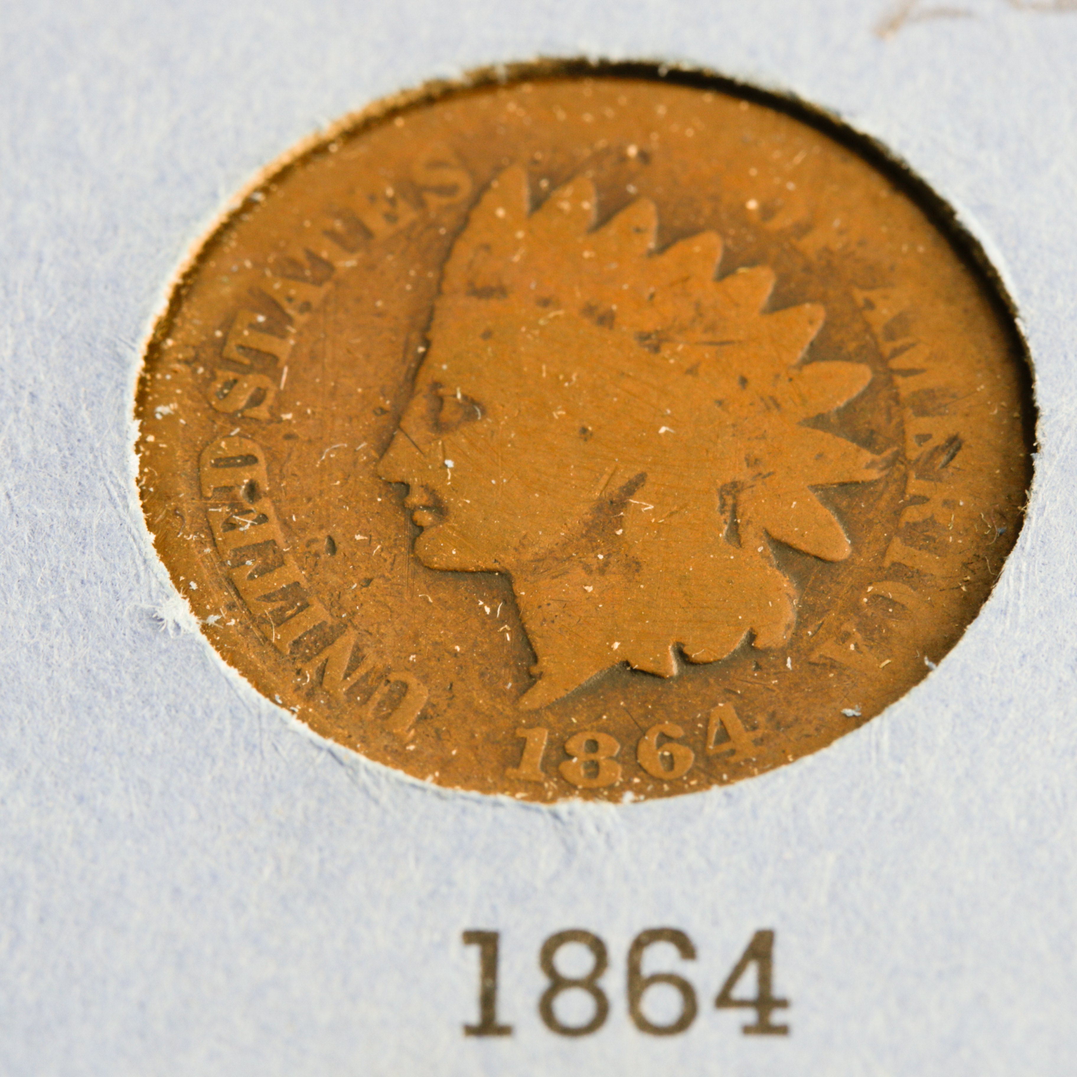 Group of 25 Flying Eagle and Indian Head cents in a Whitman Coin Folder Ranging in Age from 1857 to 1908