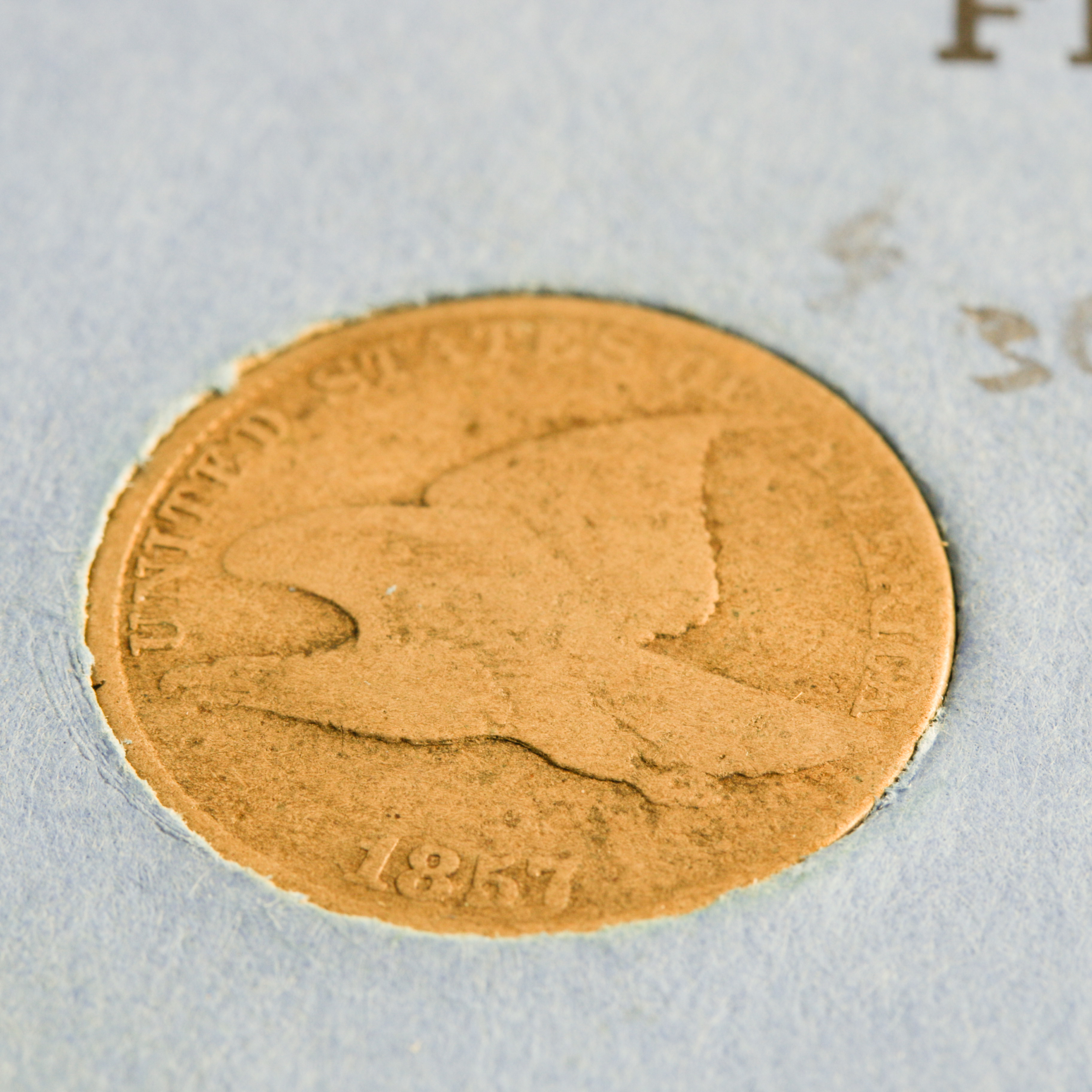 Group of 25 Flying Eagle and Indian Head cents in a Whitman Coin Folder Ranging in Age from 1857 to 1908