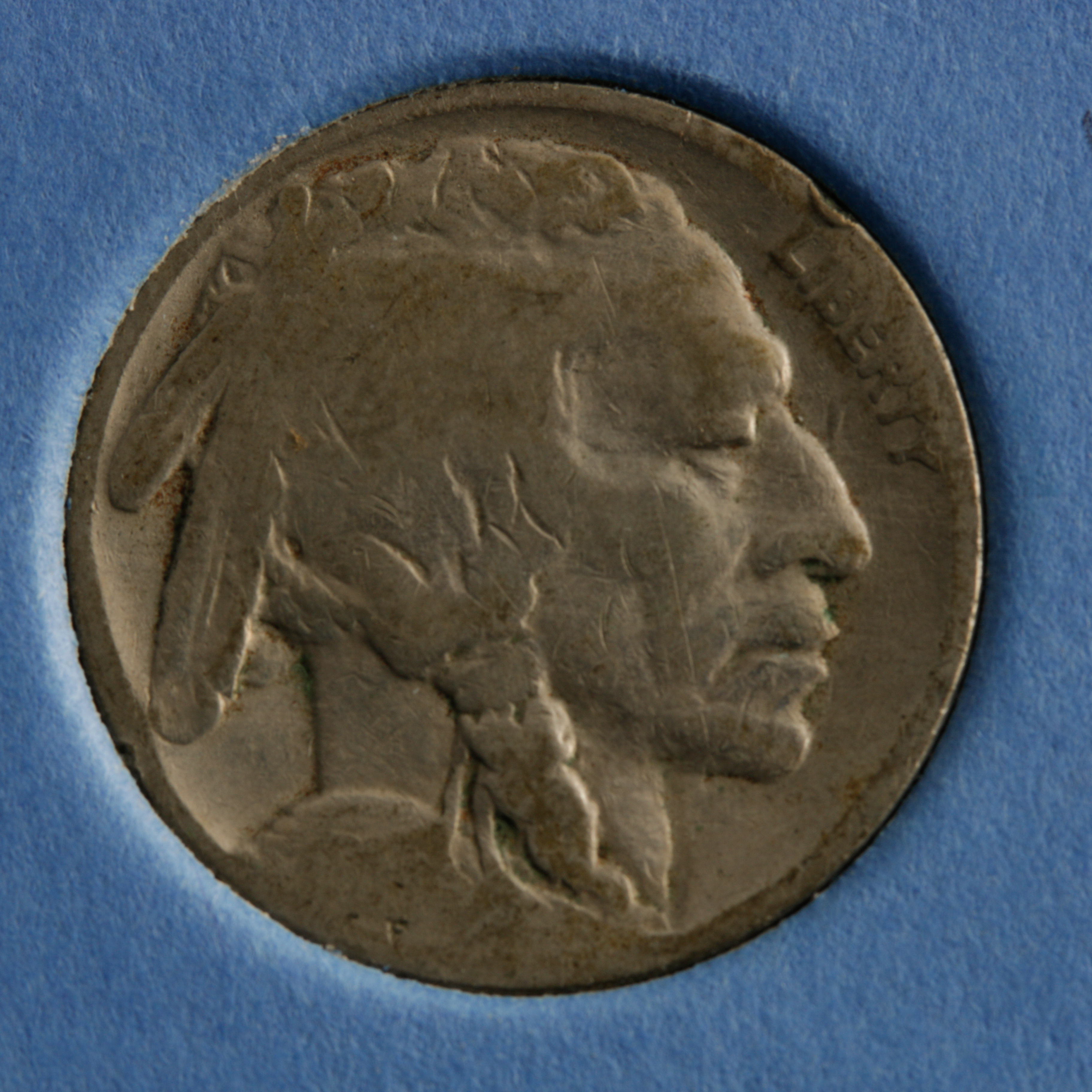 Group of 24 Buffalo Nickels in a Whitman Coin Folder Ranging in Age from 1914 to 1937