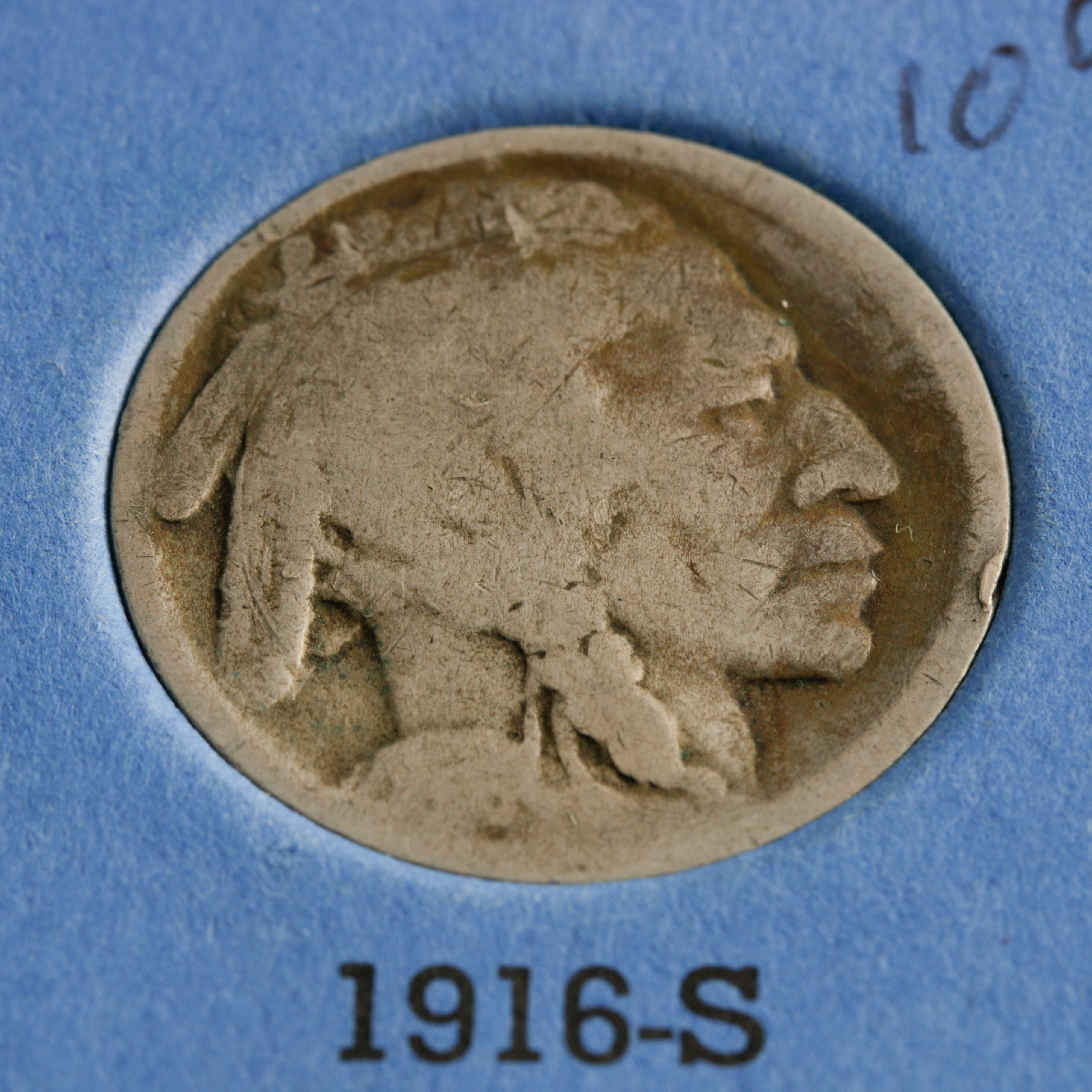 Group of 42 Buffalo Nickels in a Whitman Coin Folder Ranging in Age from 1913 to 1938