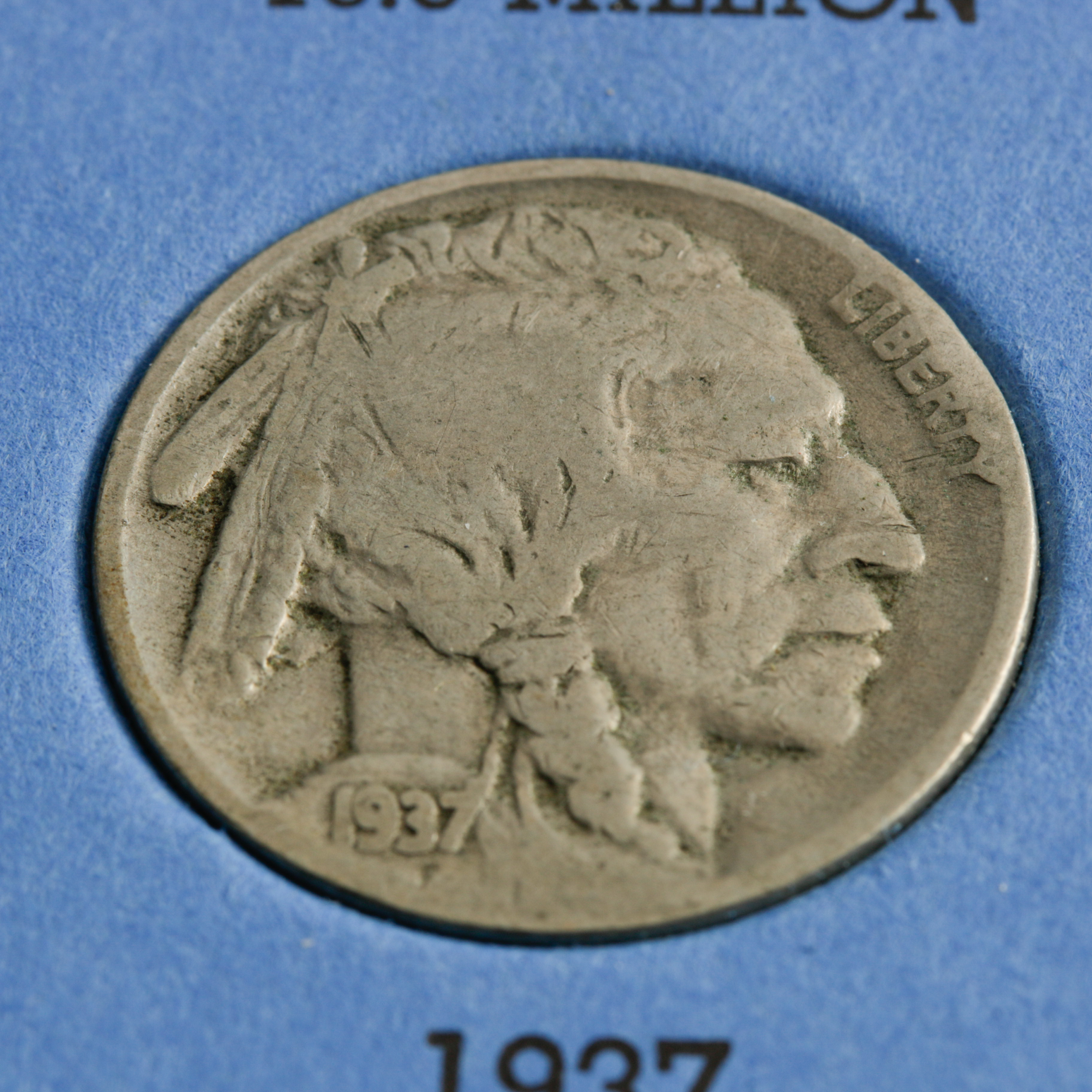 Group of 23 Buffalo Nickels in a Whitman Coin Folder Ranging in Age from 1913 to 1938