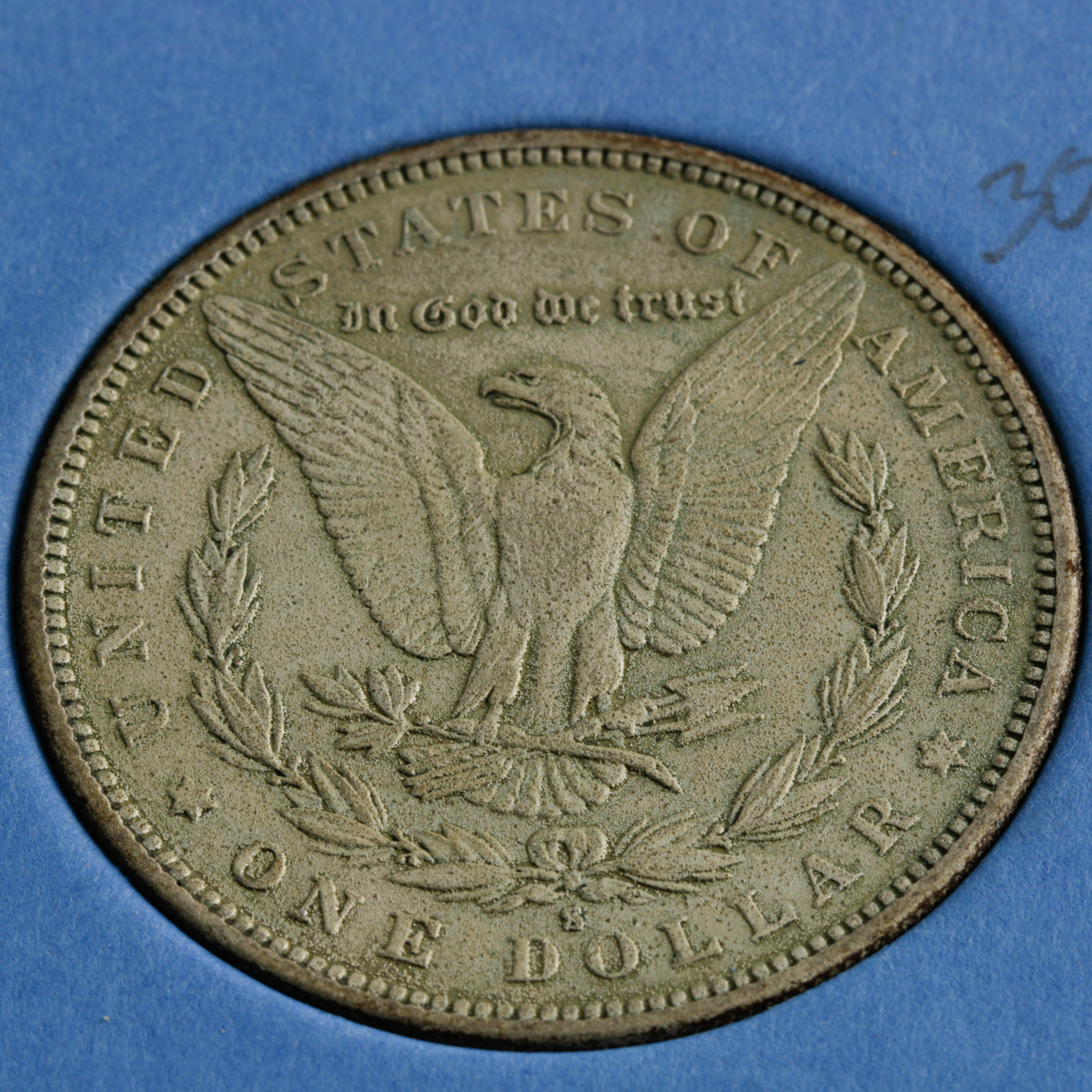 Group of 9 Silver Morgan Dollars in a Whitman Coin Folder Ranging in Age from 1884 to 1890