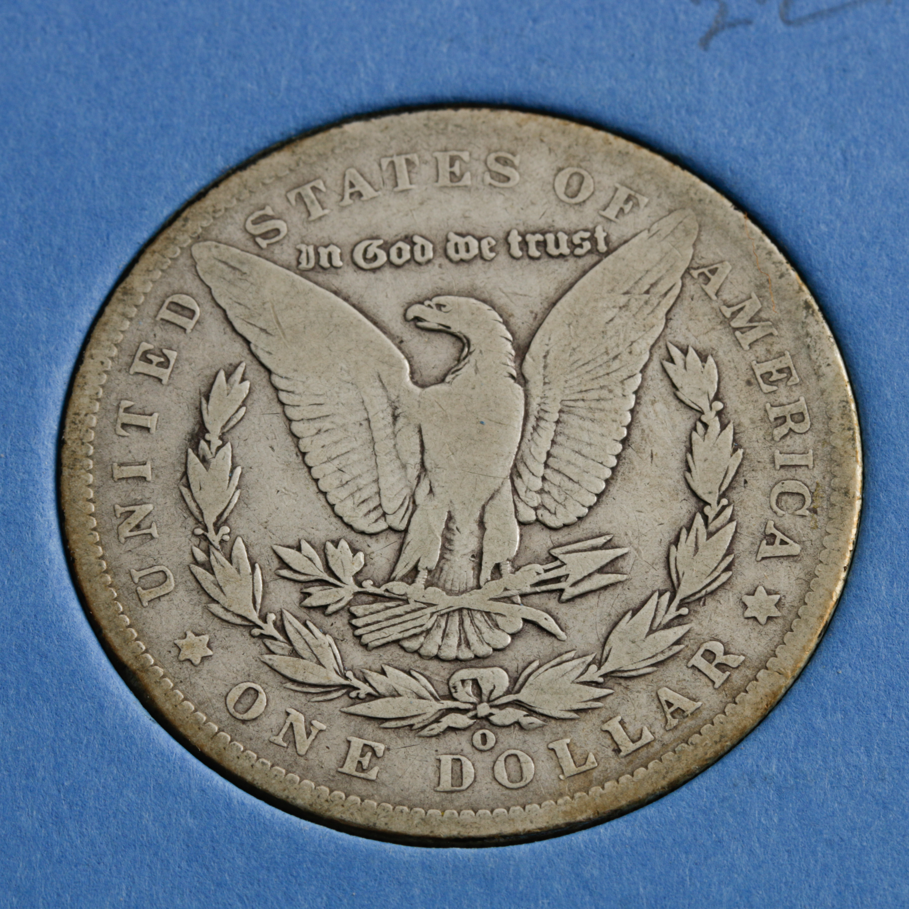 Group of 9 Silver Morgan Dollars in a Whitman Coin Folder Ranging in Age from 1884 to 1890