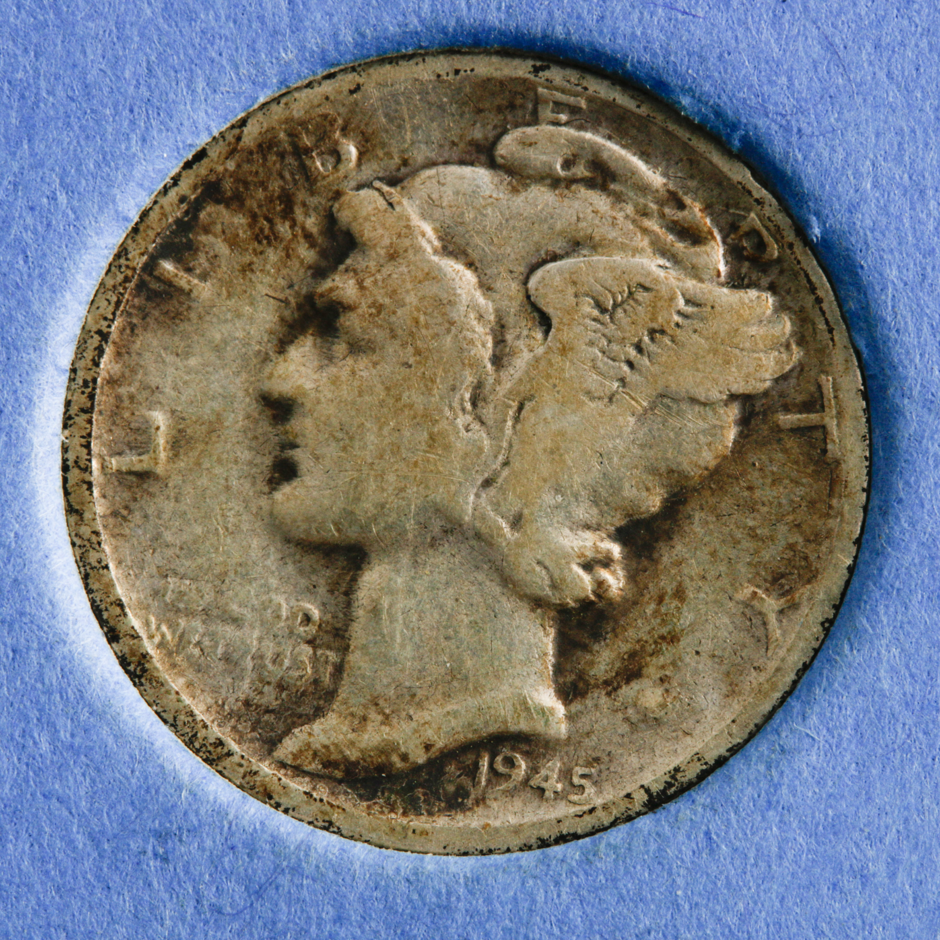 Group of 47 Silver Roosevelt Dimes in a Whitman Coin Folder Ranging in Age from 1946 to 1964