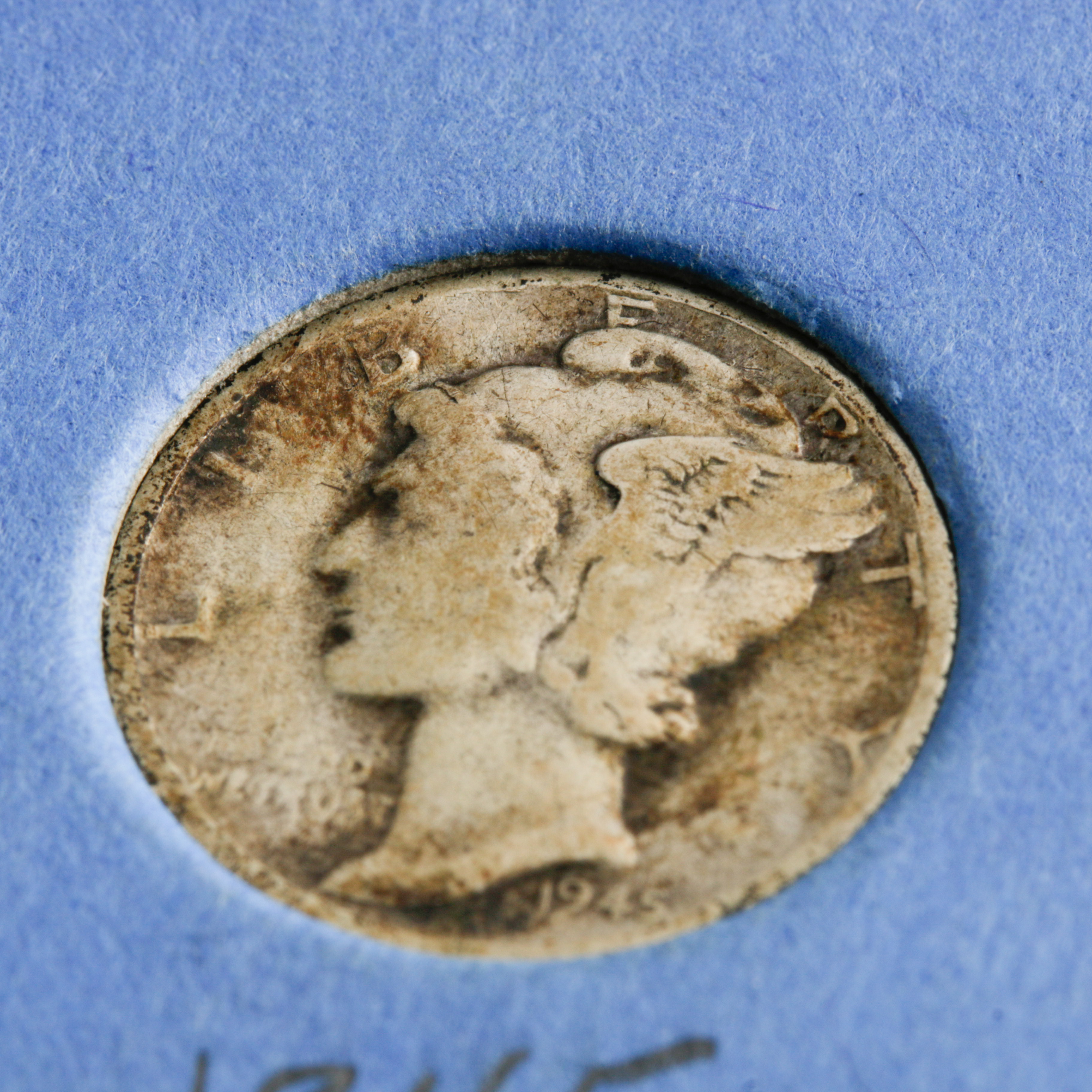 Group of 47 Silver Roosevelt Dimes in a Whitman Coin Folder Ranging in Age from 1946 to 1964