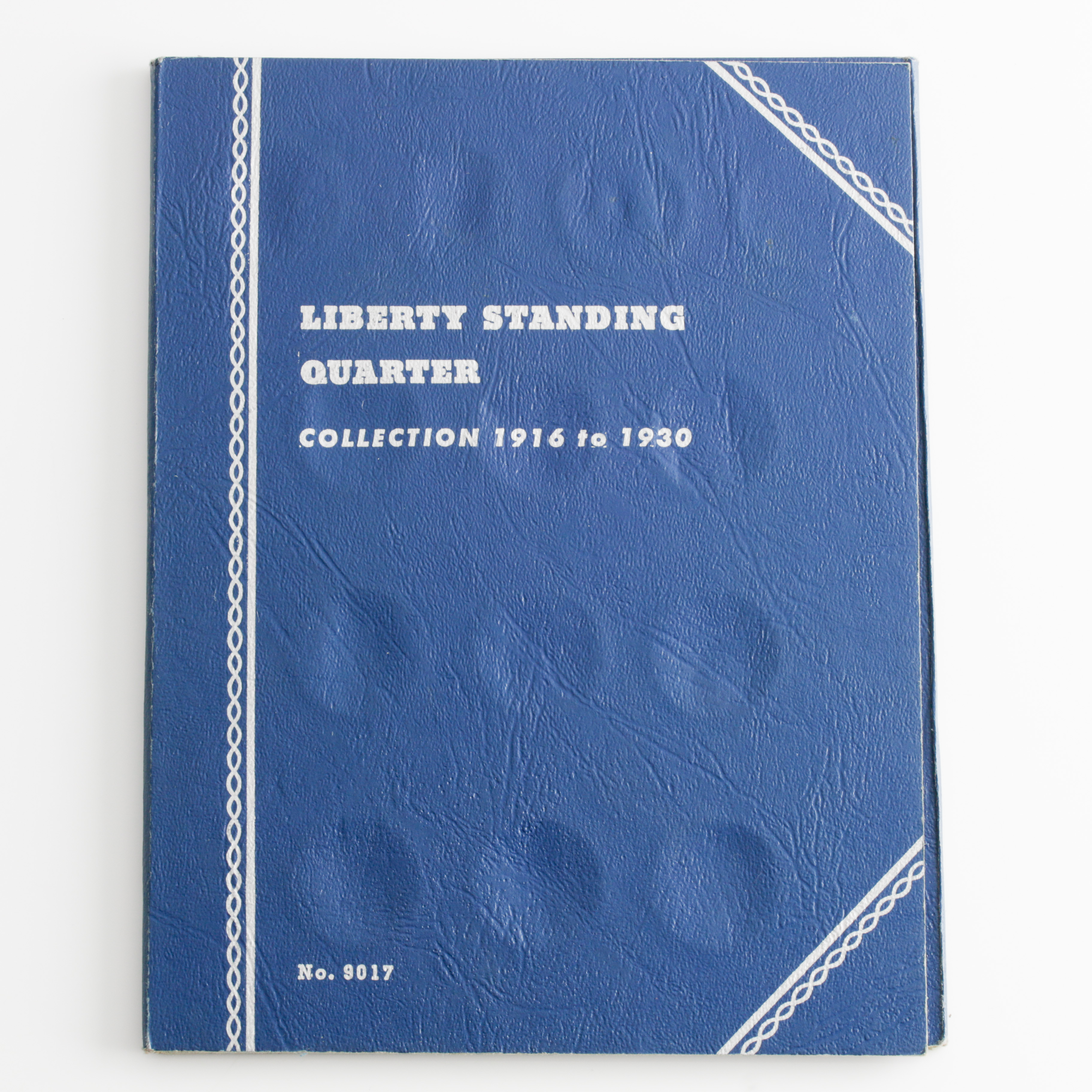 Group of 10 Standing Liberty Silver Quarters in a Whitman Coin Folder Ranging in Age from 1917 to 1930