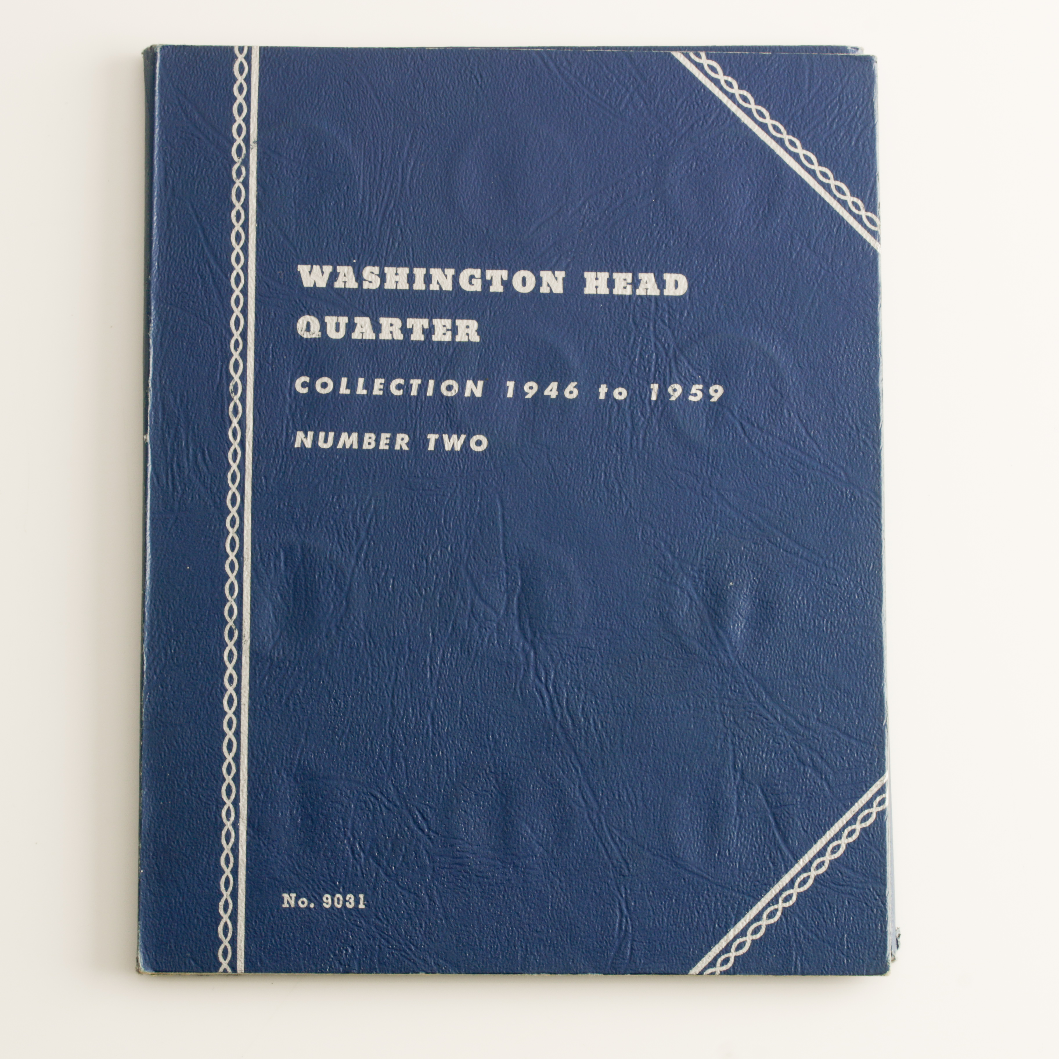 Group of 36 George Washington Silver Quarters in a Whitman Coin Folder Ranging in Age from 1946 to 1959