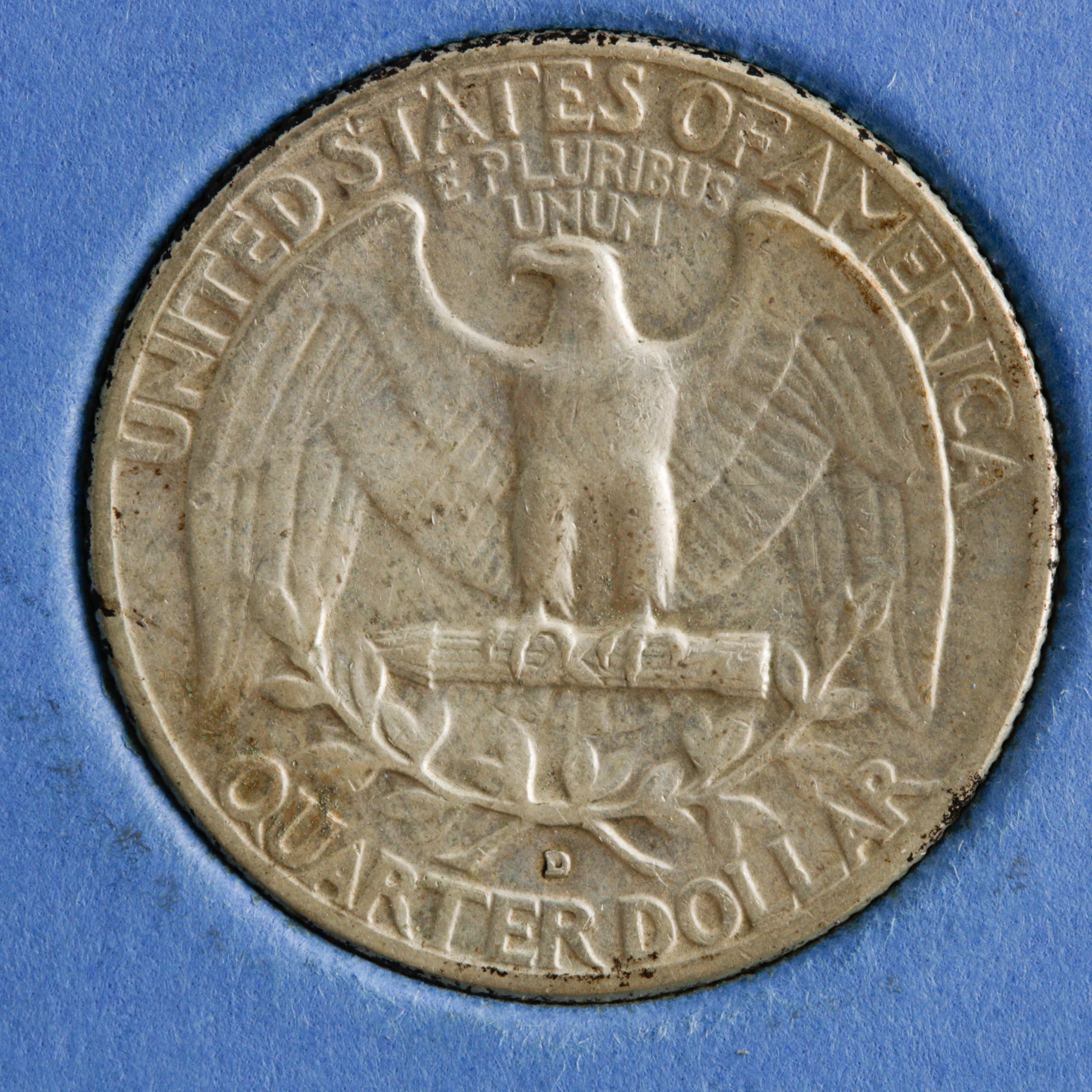 Group of 36 George Washington Silver Quarters in a Whitman Coin Folder Ranging in Age from 1946 to 1959
