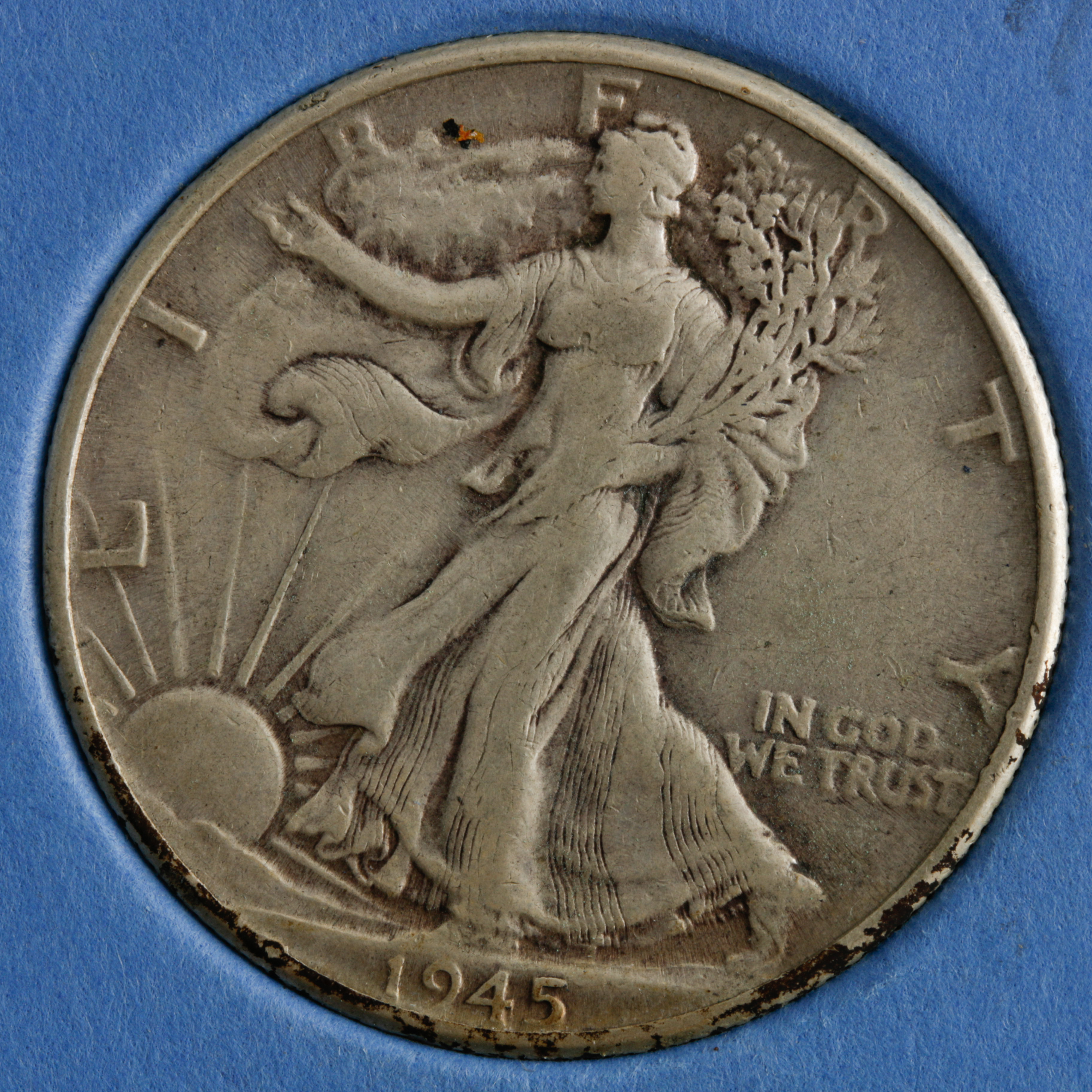 Group of 26 Walking Liberty Silver Half Dollars in a Whitman Coin Folder Ranging in Age from 1937 to 1947