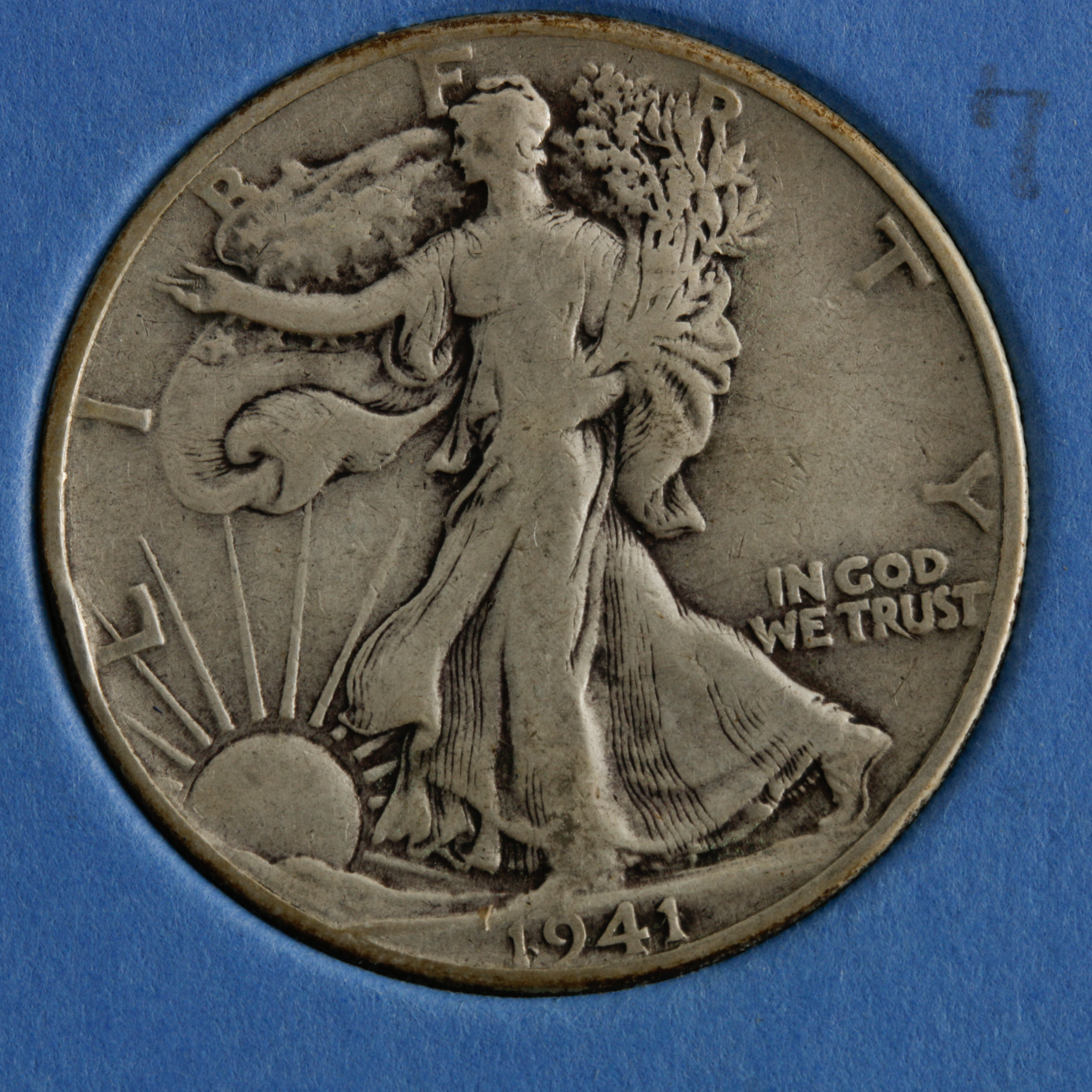 Group of 26 Walking Liberty Silver Half Dollars in a Whitman Coin Folder Ranging in Age from 1937 to 1947