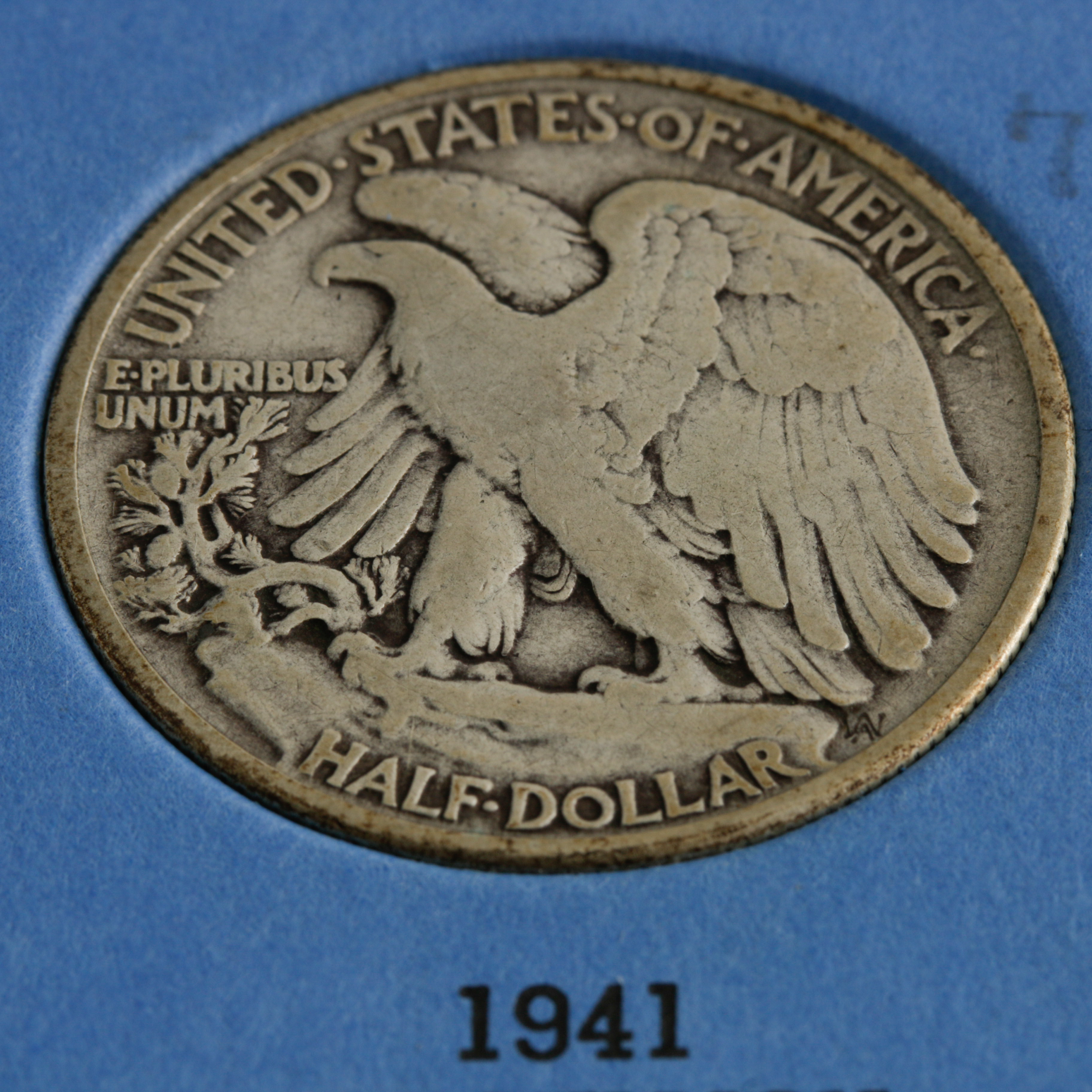 Group of 26 Walking Liberty Silver Half Dollars in a Whitman Coin Folder Ranging in Age from 1937 to 1947