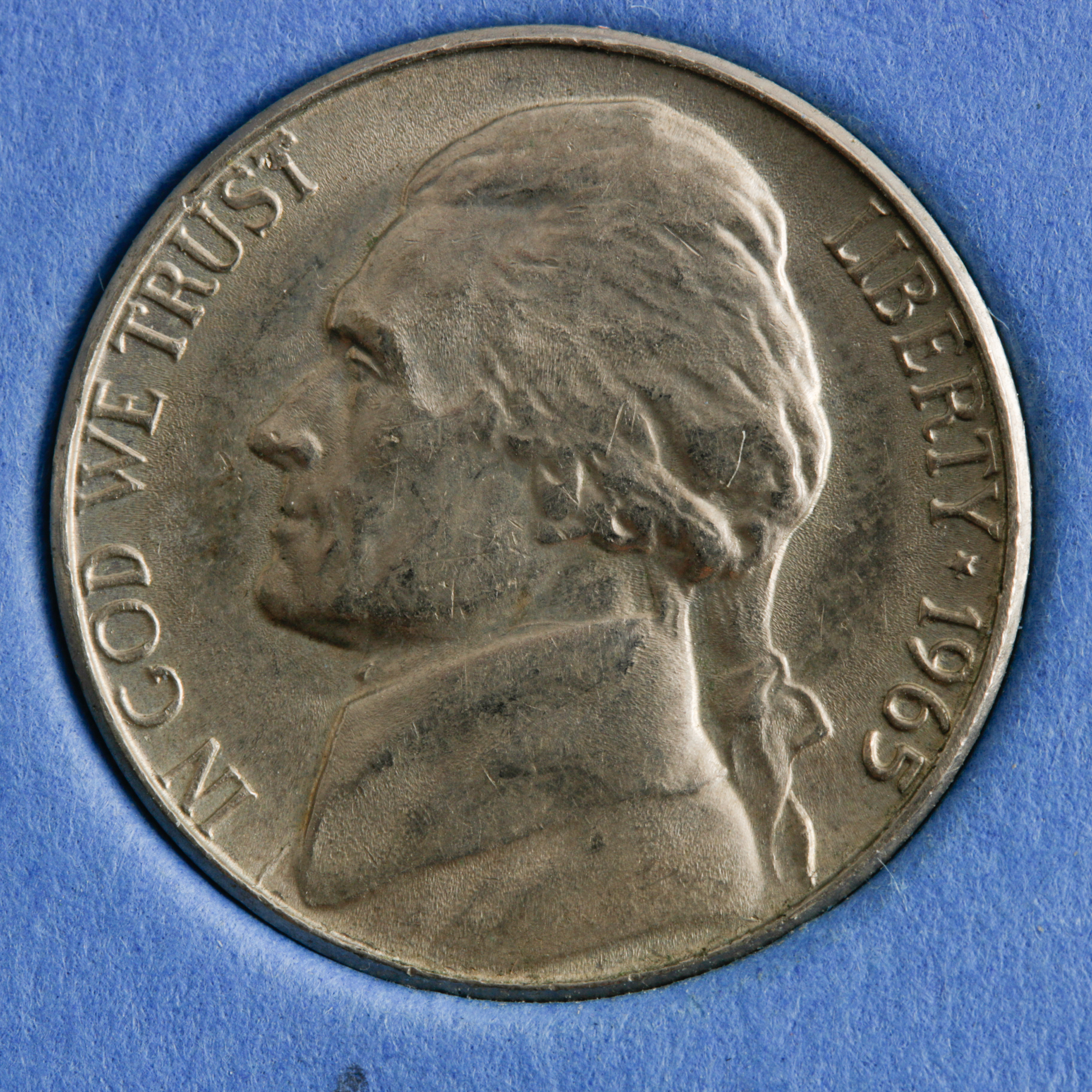 Group of 69 Jefferson Nickels in Two Whitman Coin Folders Ranging in Age from 1938 to 1966