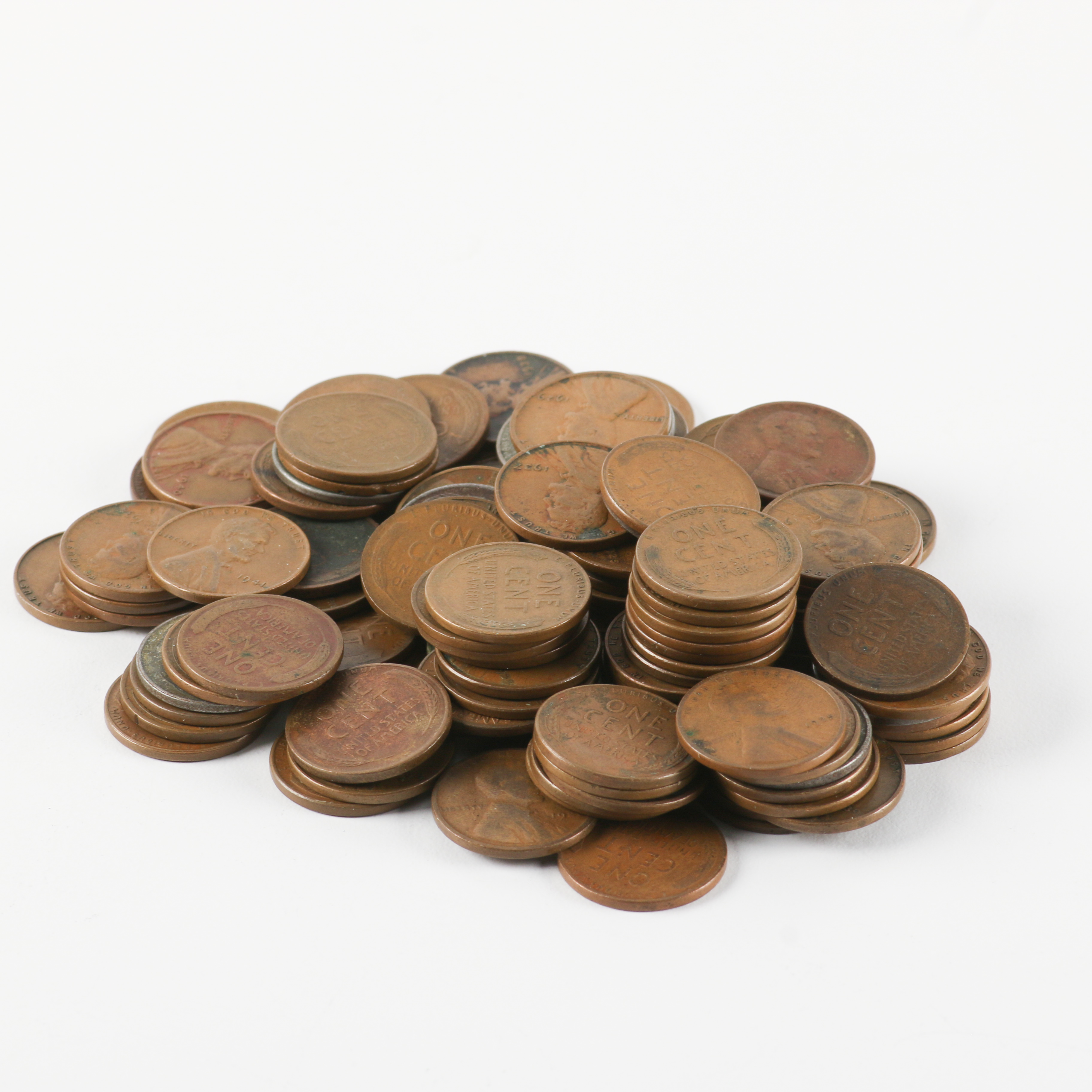 120 Lincoln Wheat Pennies