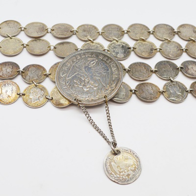 Sterling Silver Coin Belt