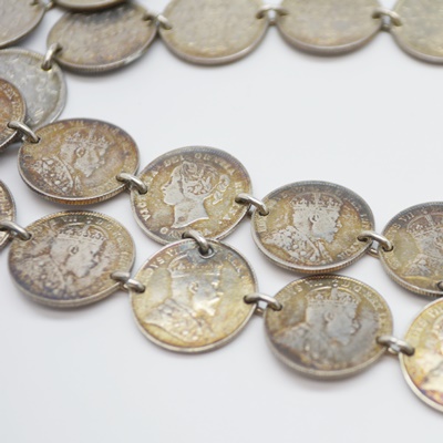 Sterling Silver Coin Belt