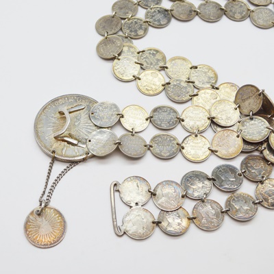 Sterling Silver Coin Belt