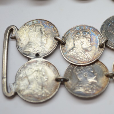 Sterling Silver Coin Belt