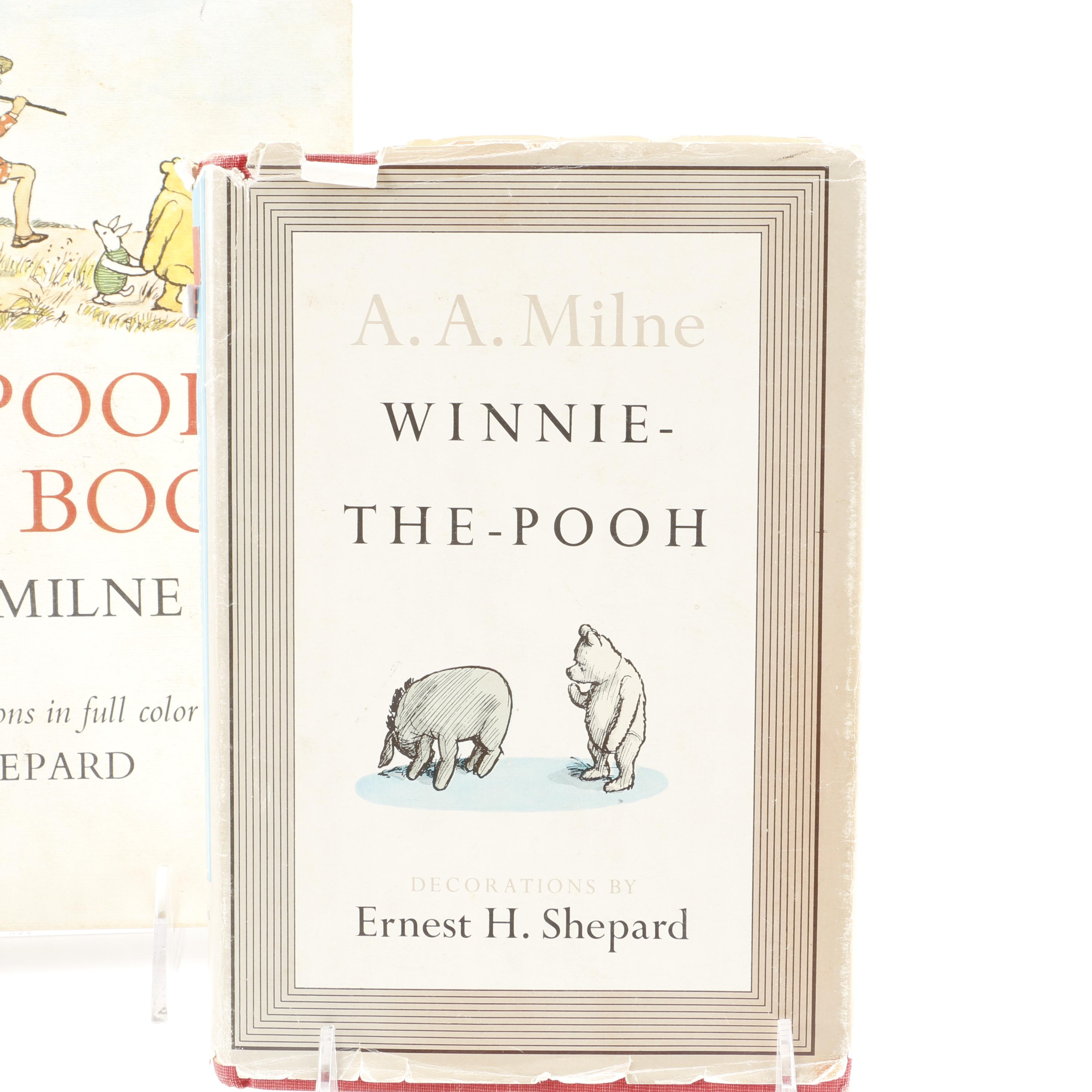 1961 "Winnie-the-Pooh" and 1965 "The Pooh Story Book" by A. A. Milne