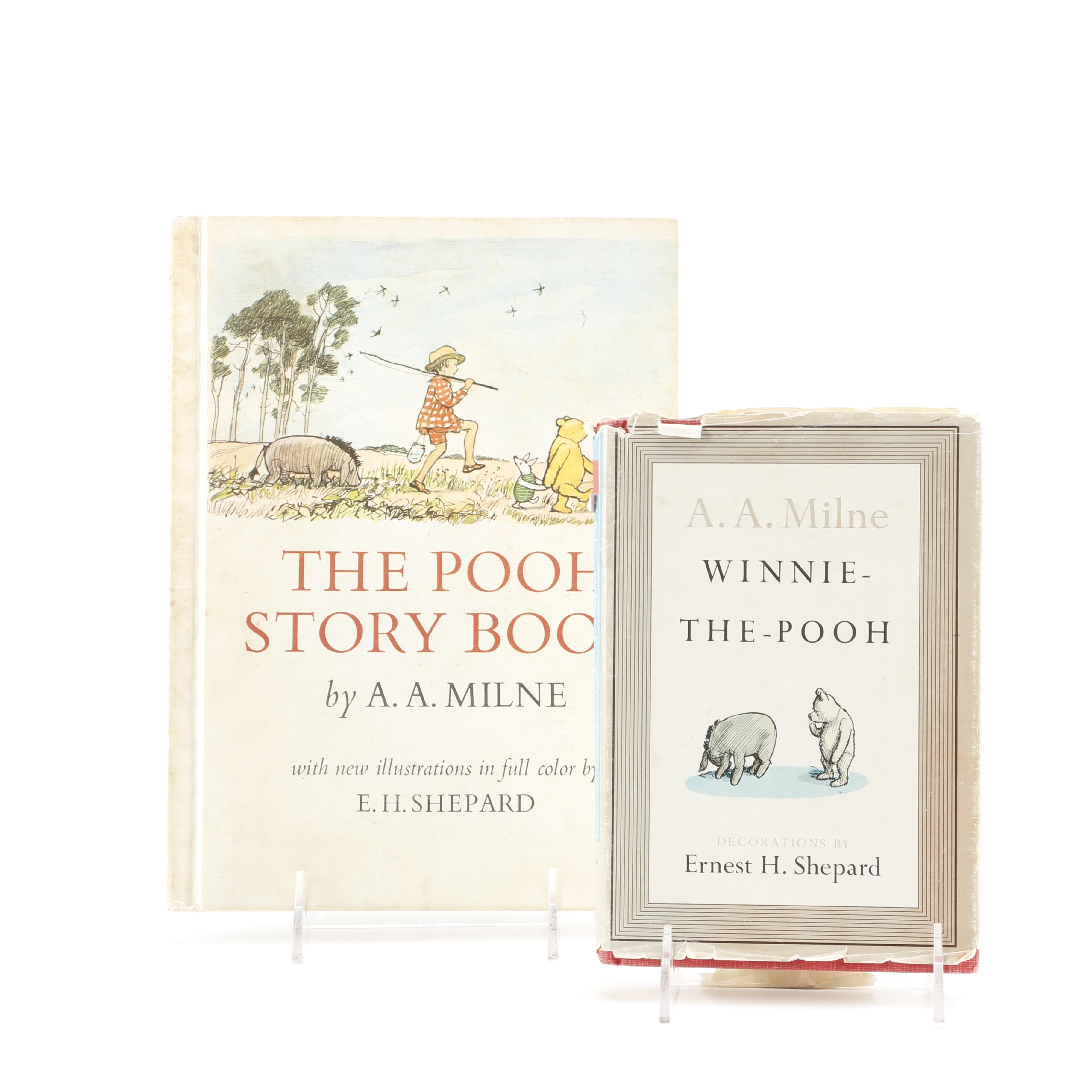1961 "Winnie-the-Pooh" and 1965 "The Pooh Story Book" by A. A. Milne