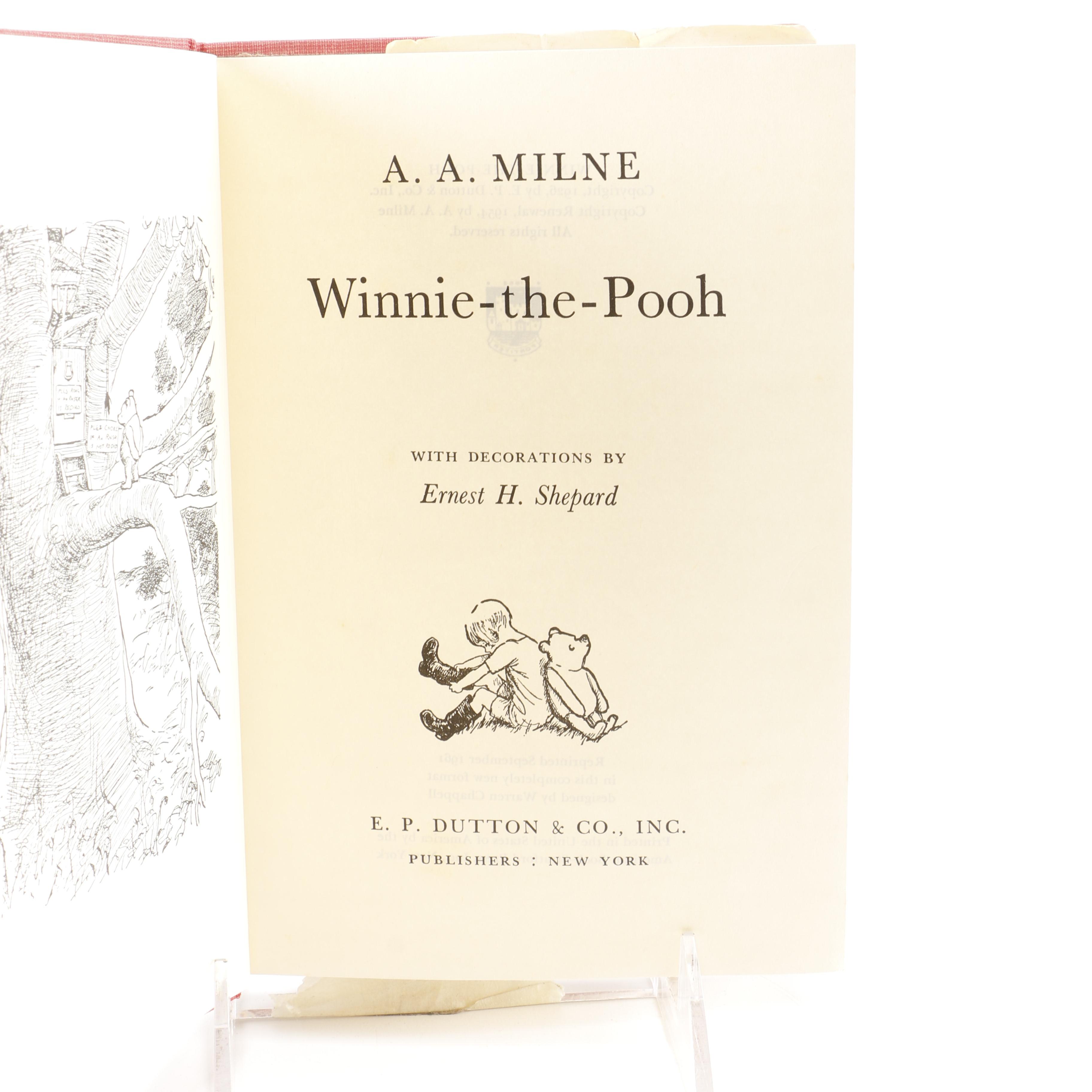 1961 "Winnie-the-Pooh" and 1965 "The Pooh Story Book" by A. A. Milne