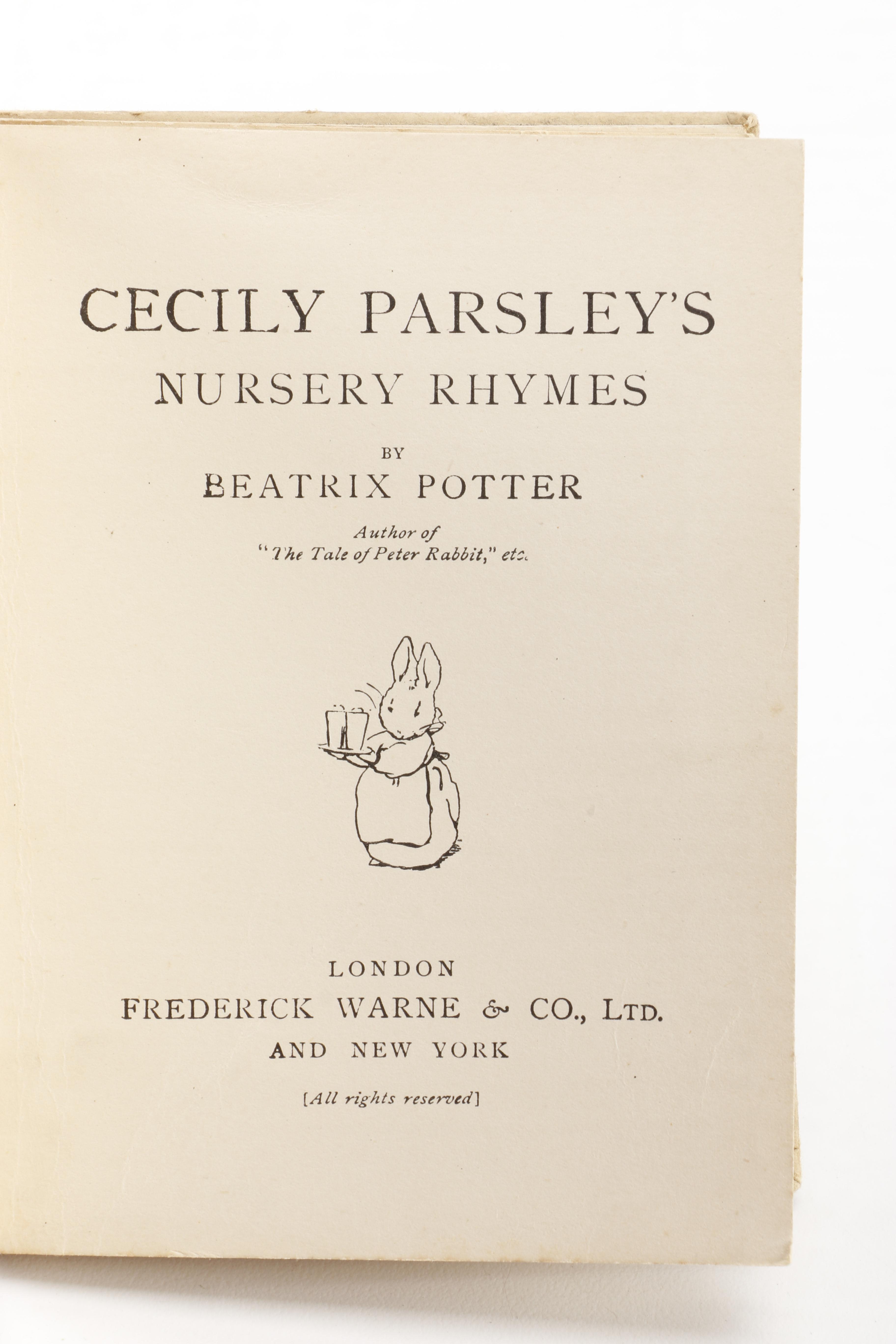 Collection of Beatrix Potter Books Including "The Tale of Peter Rabbit"