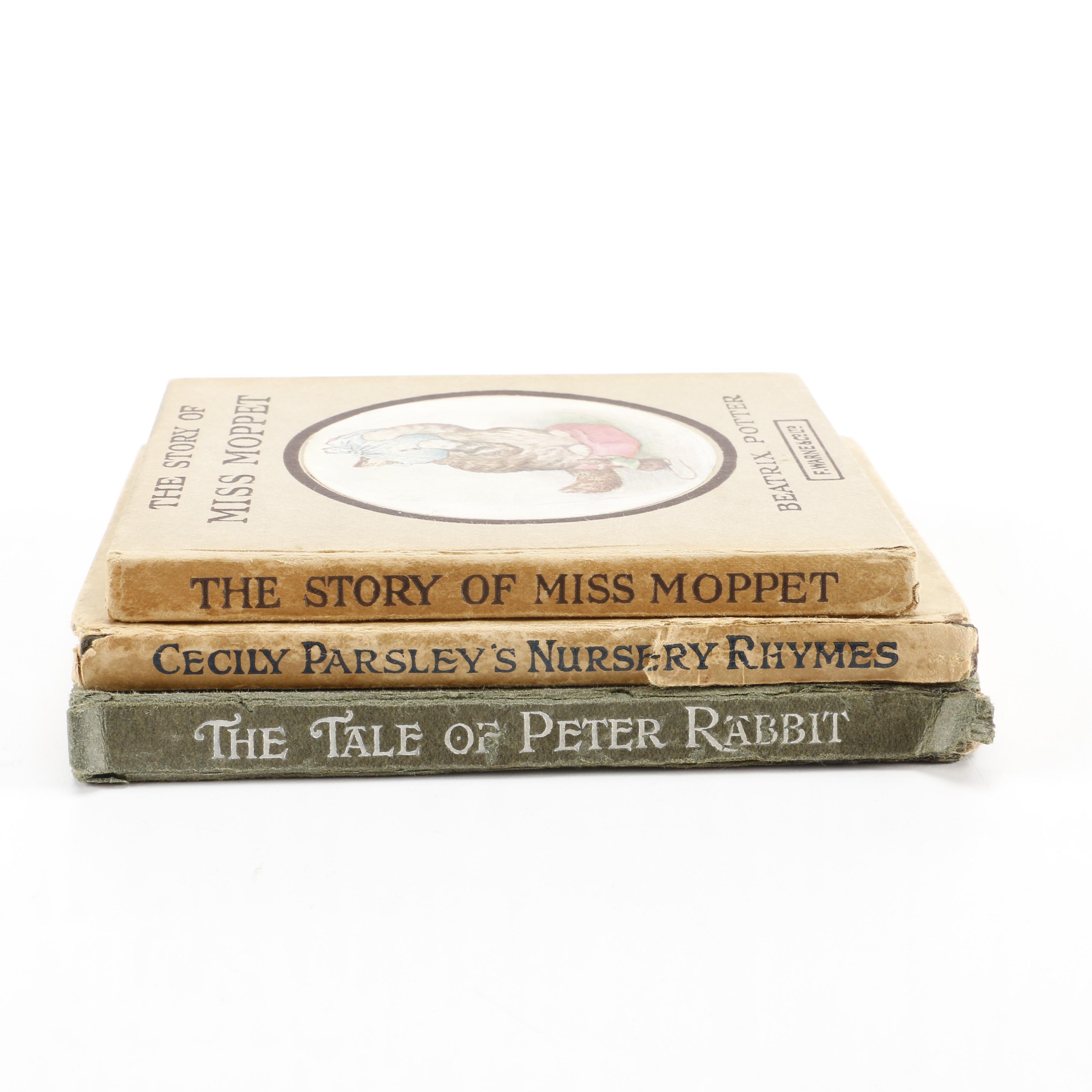 Collection of Beatrix Potter Books Including "The Tale of Peter Rabbit"