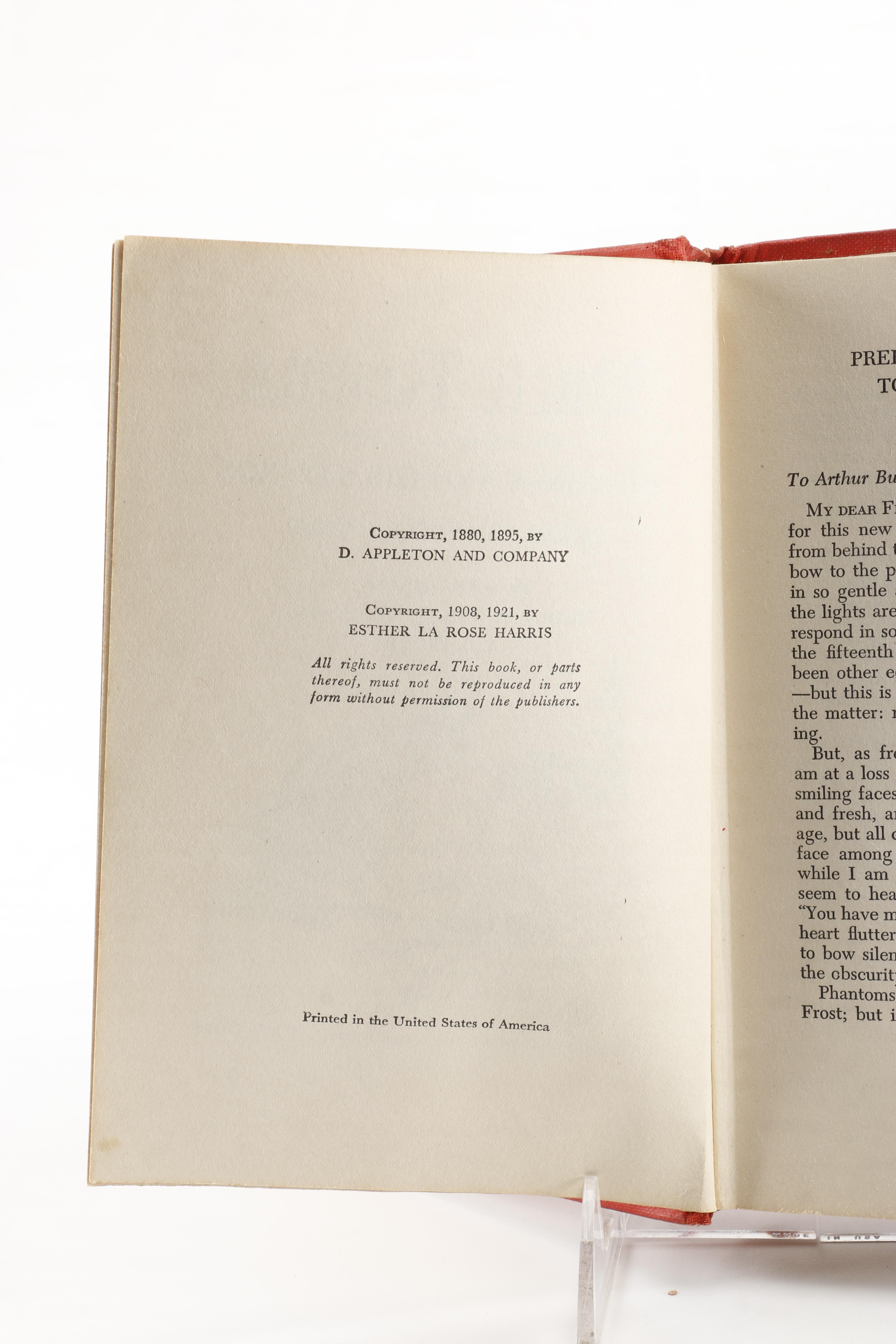 Thrushwoods Book New and Revised Edition "Uncle Remus: His Songs and His Sayings" by Joel Chandler Harris