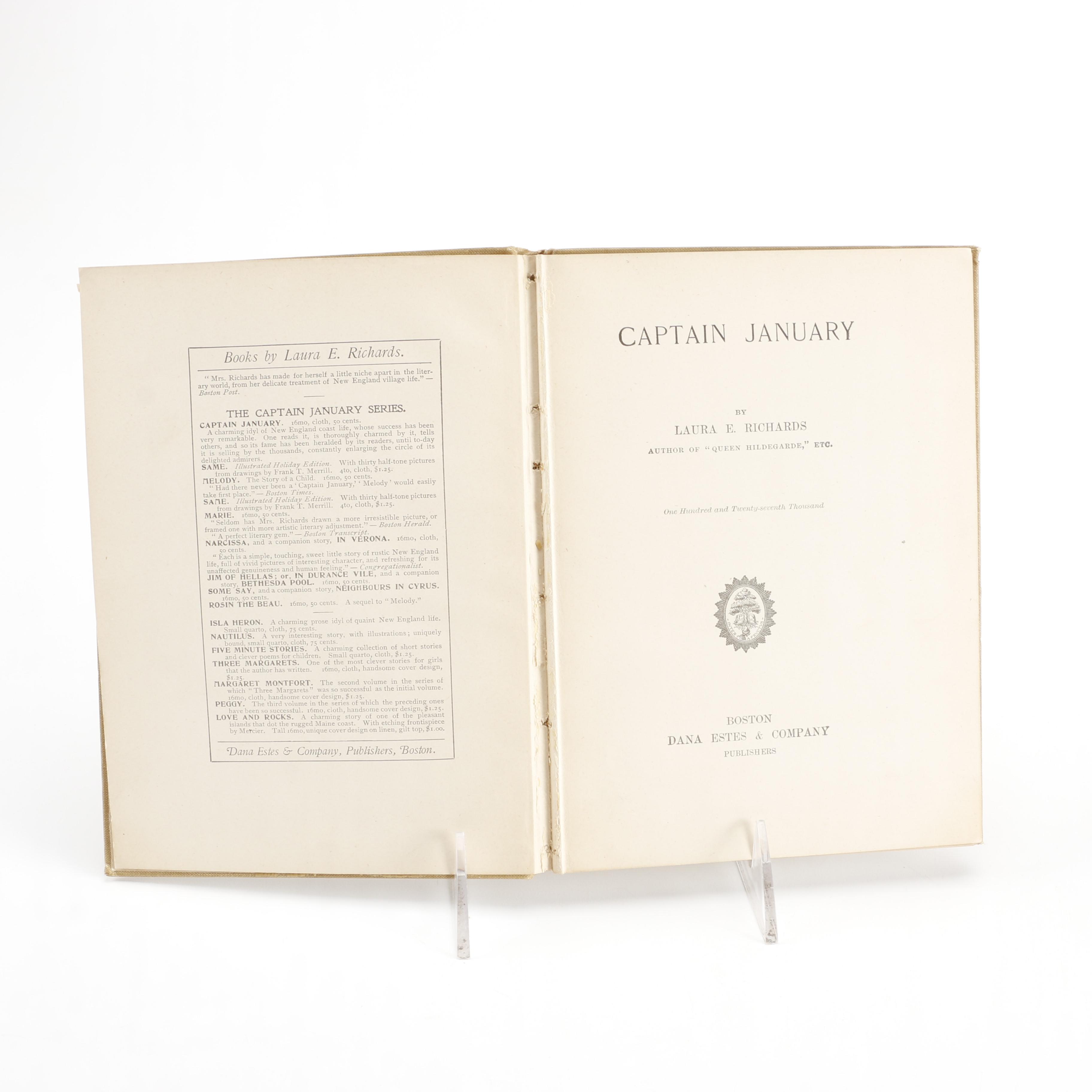 1892 "Captain January" by Laura E. Richards