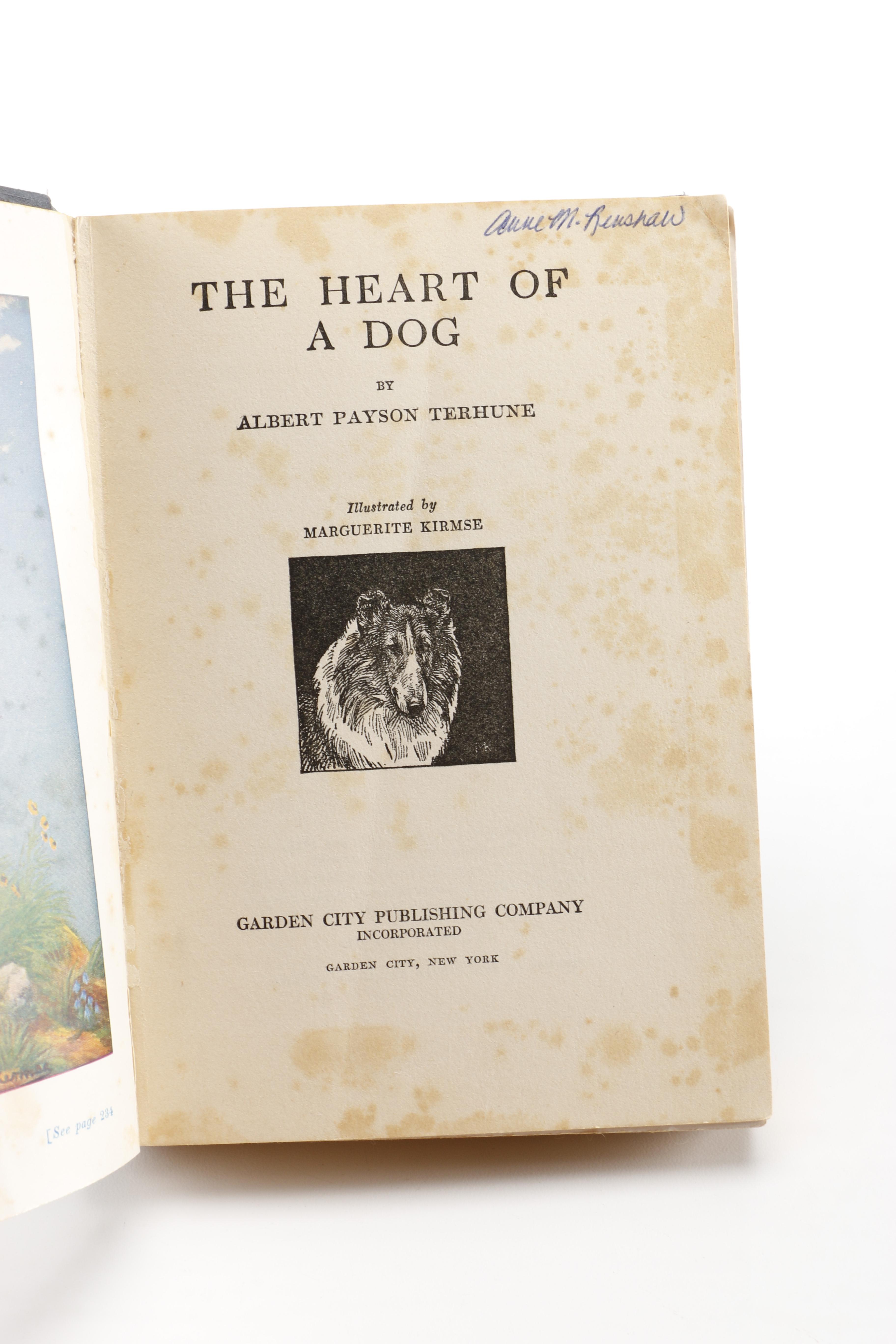 1924 "The Heart of a Dog" by Albert Payson Terhune