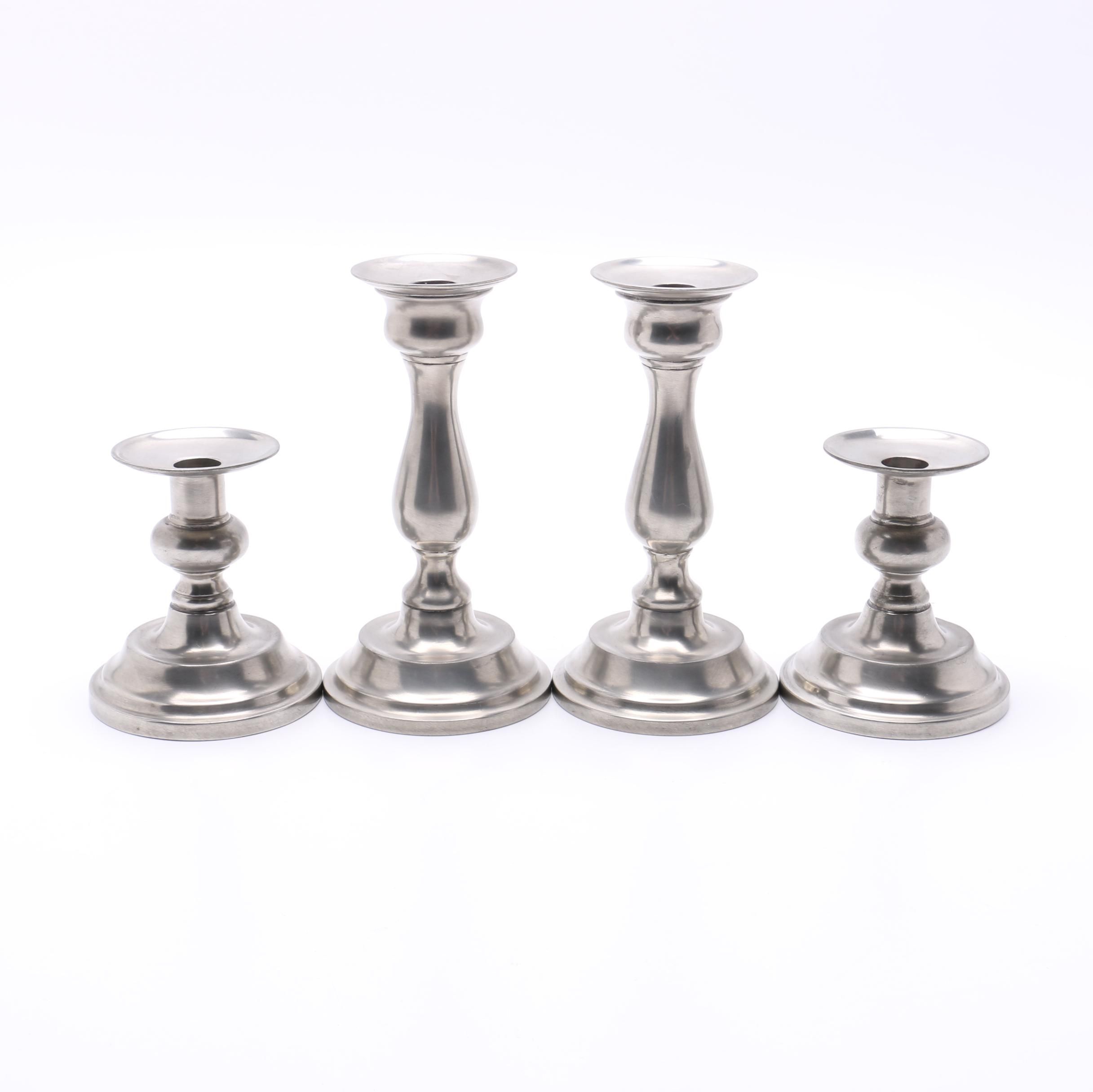 Pewter Candlestick Holders