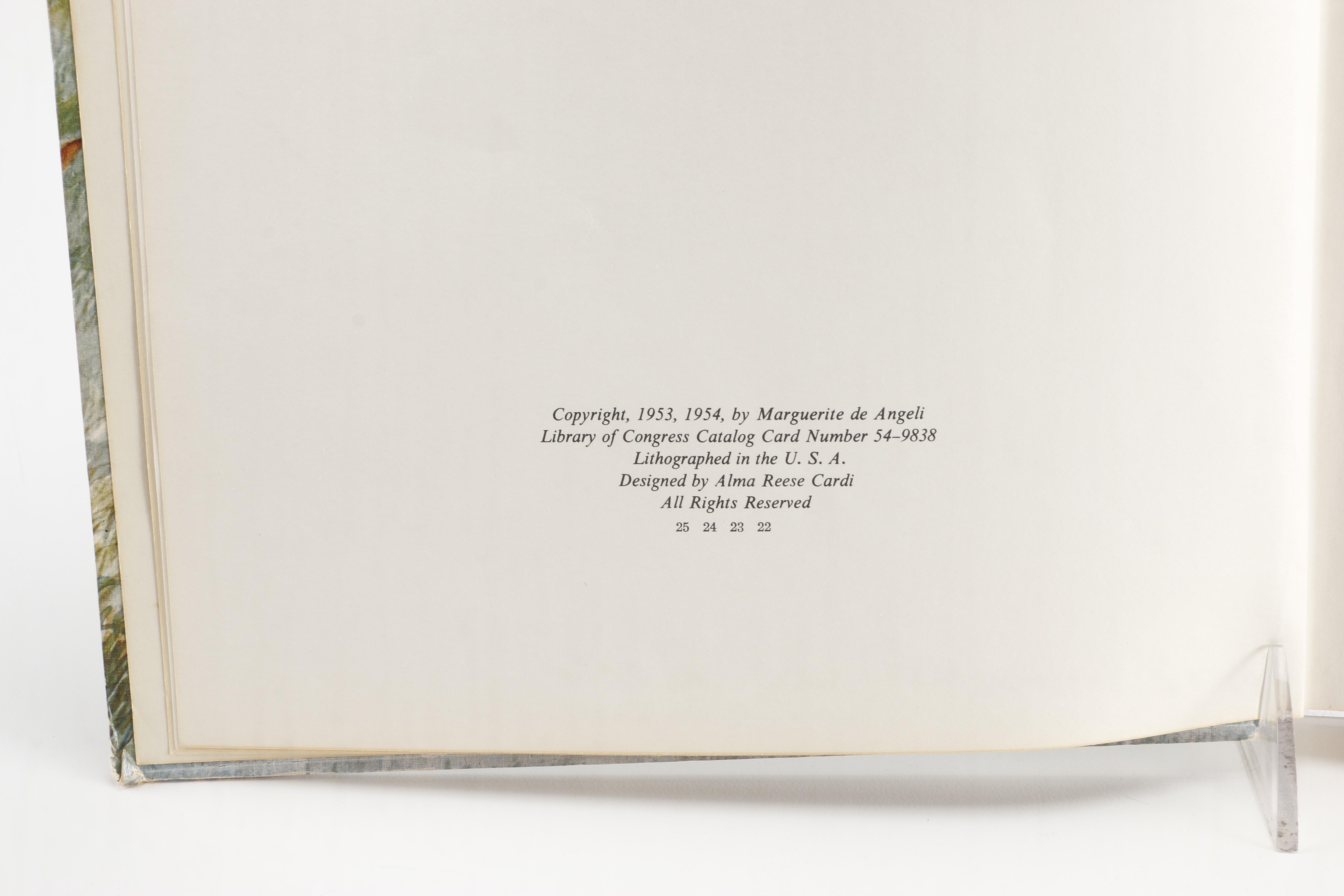 1954 "Book of Nursery and Mother Goose Rhymes" by Marguerite de Angeli