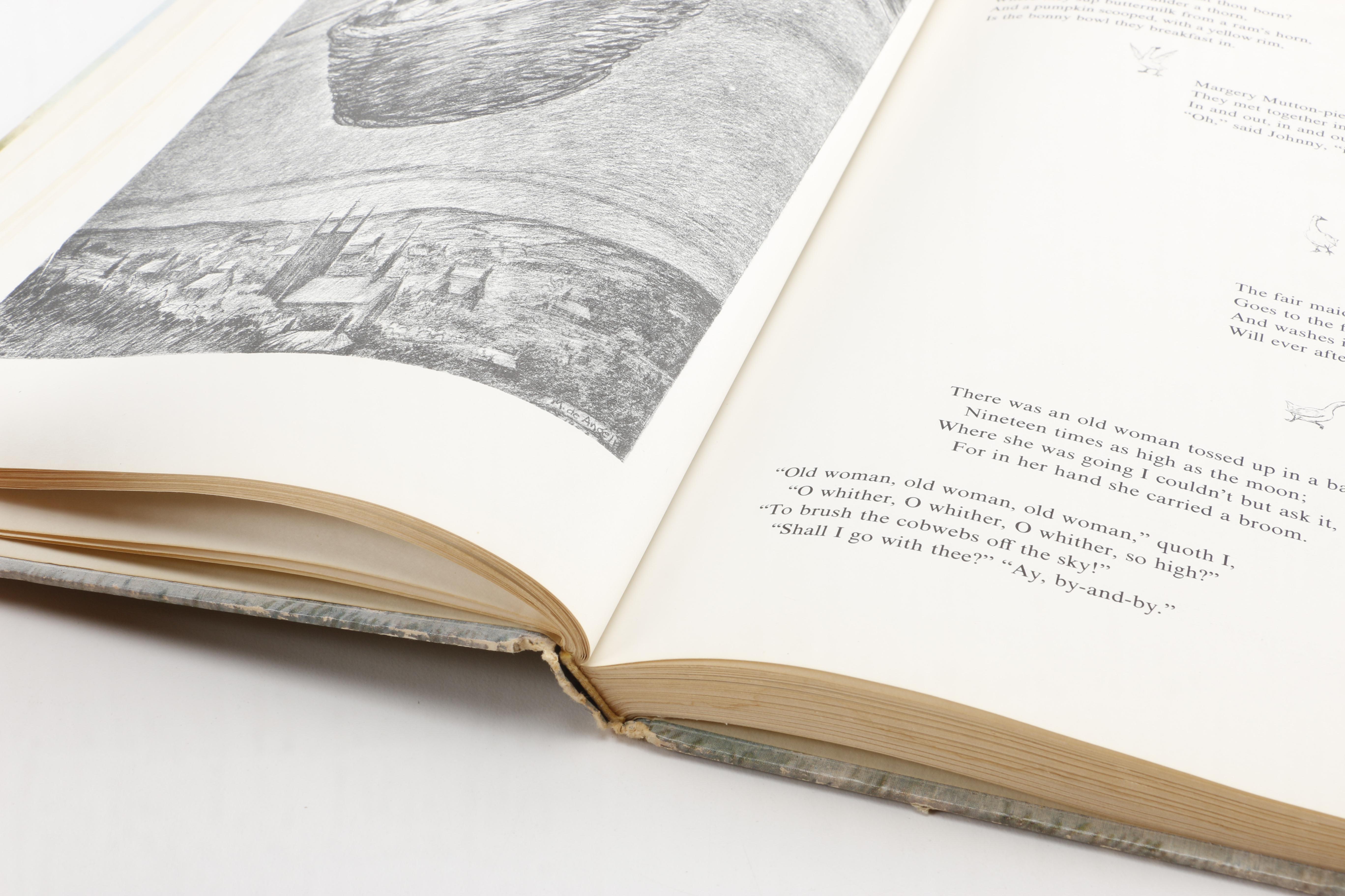 1954 "Book of Nursery and Mother Goose Rhymes" by Marguerite de Angeli