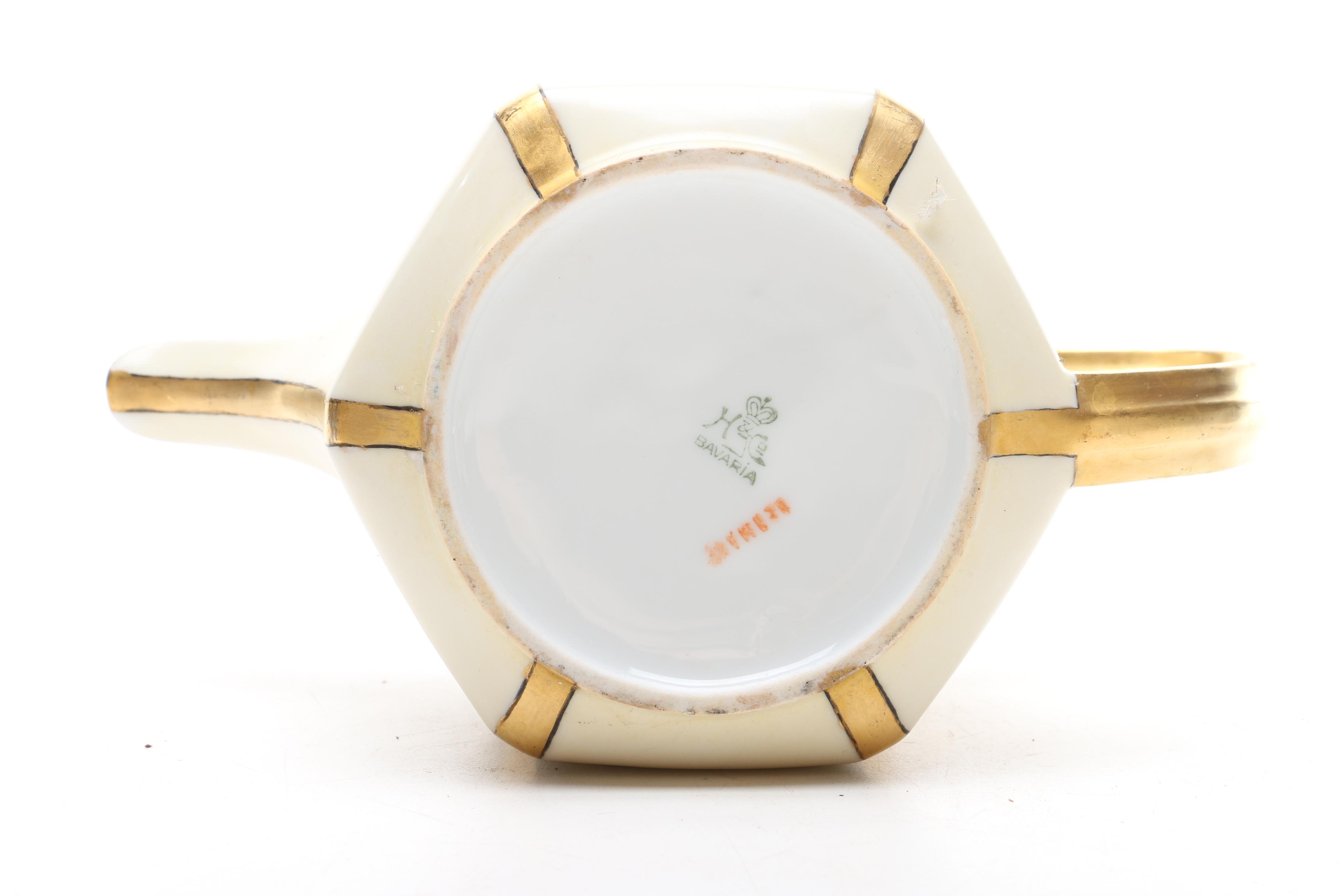 Art Deco Heinrich and Co. Porcelain Tea Service